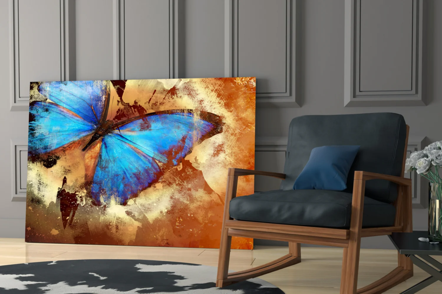 Butterfly Glass Wall Art - Image 6