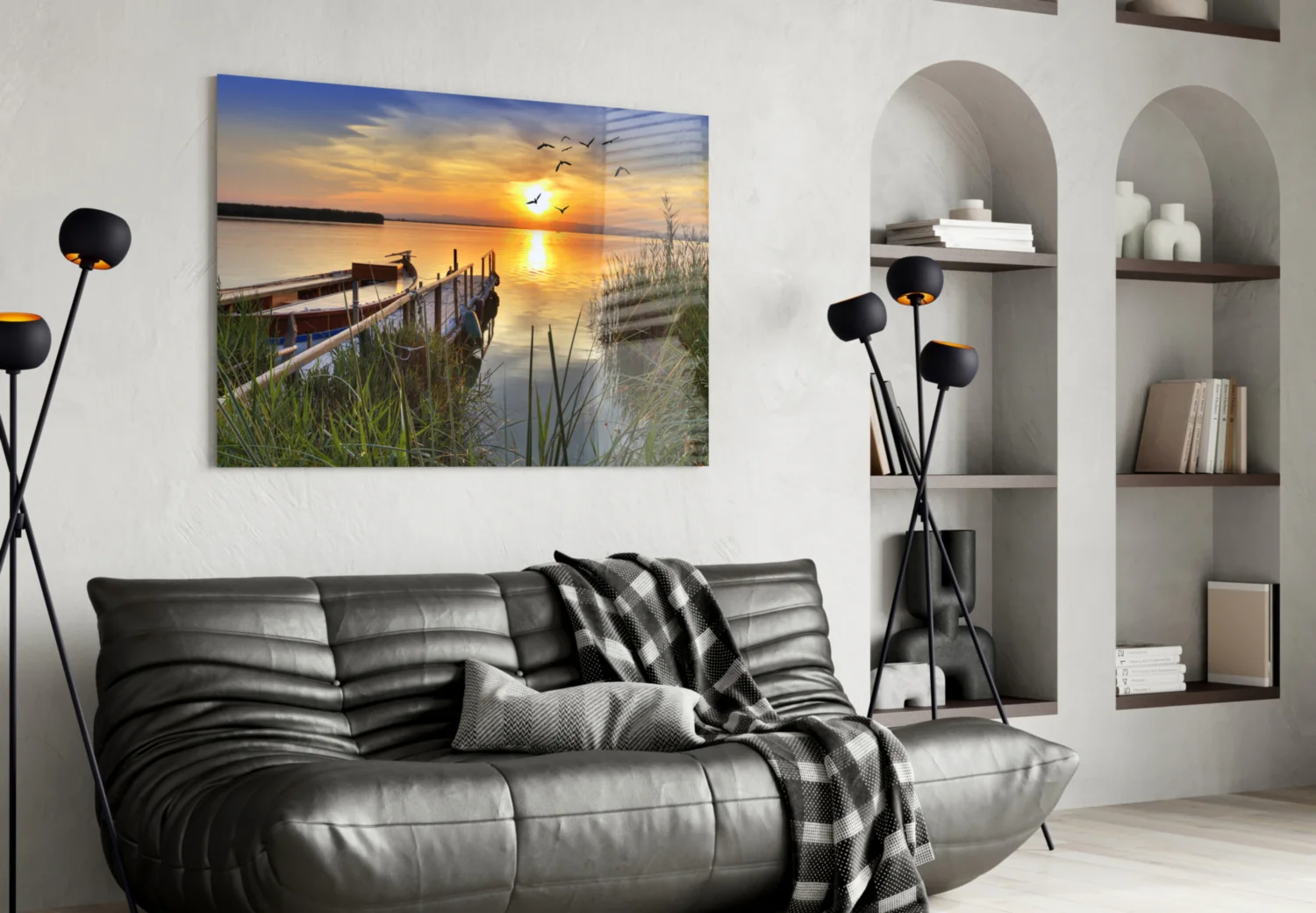 Sunset Glass Wall Art - Image 4