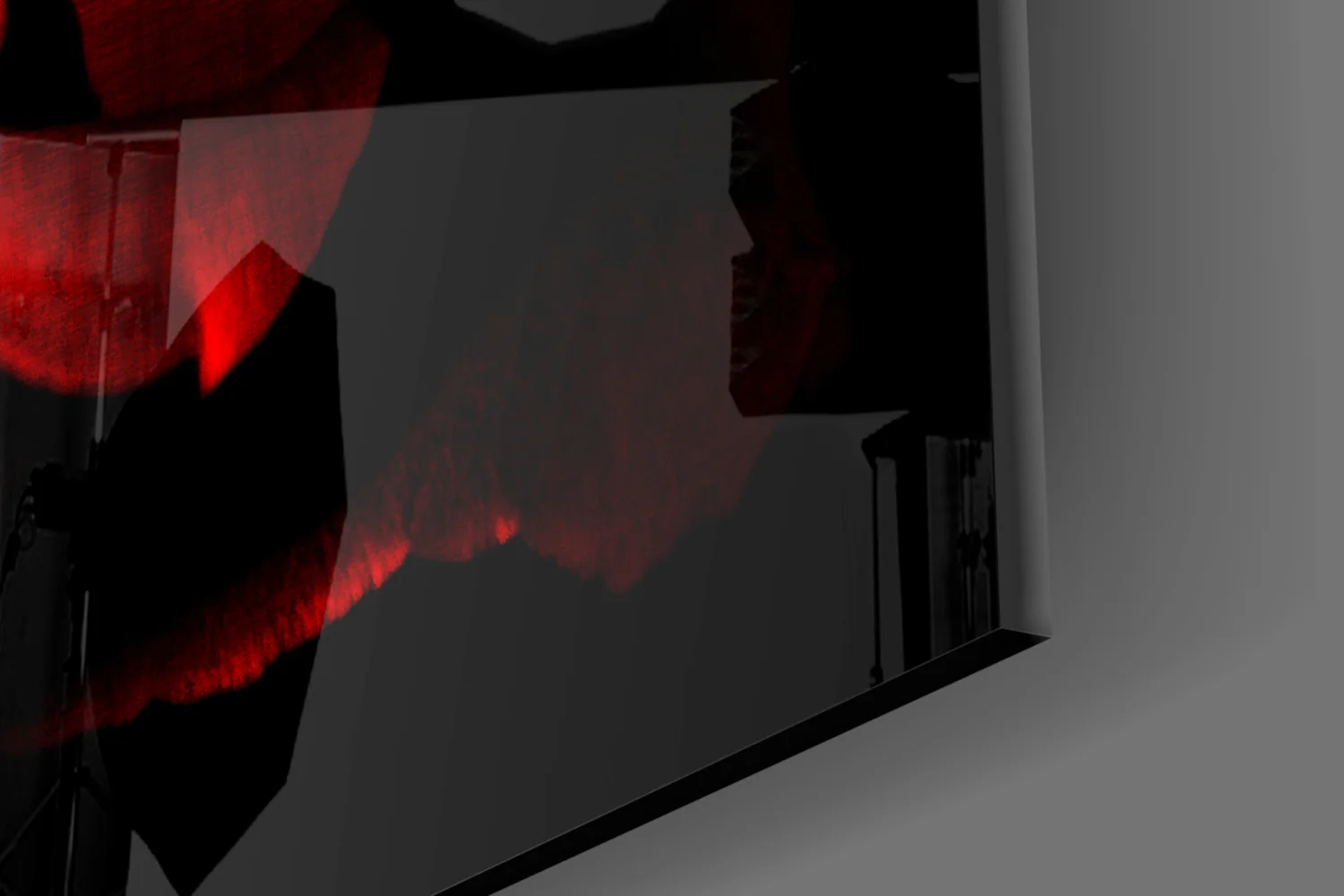 Red Rose Glass Wall Art - Image 7