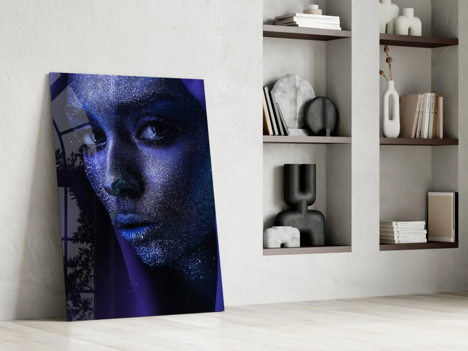 Woman Portrait 2 Glass Wall Art - Image 6