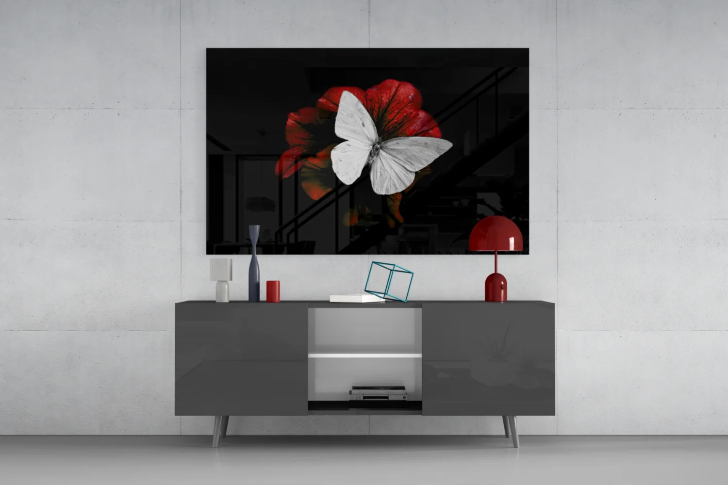 Butterfly Glass Wall Art - Image 8