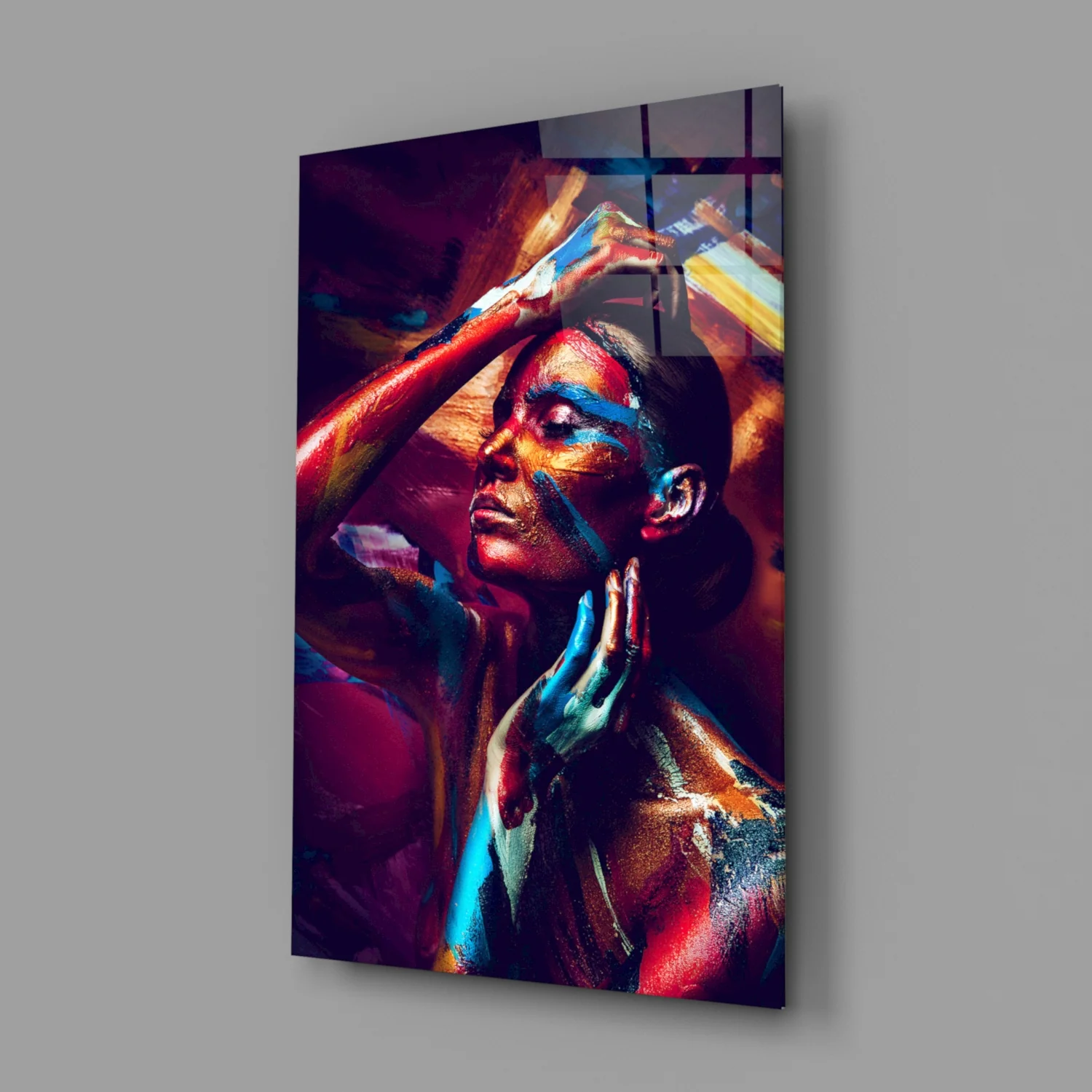 Female Portrait 3 Glass Wall Arts - Image 2