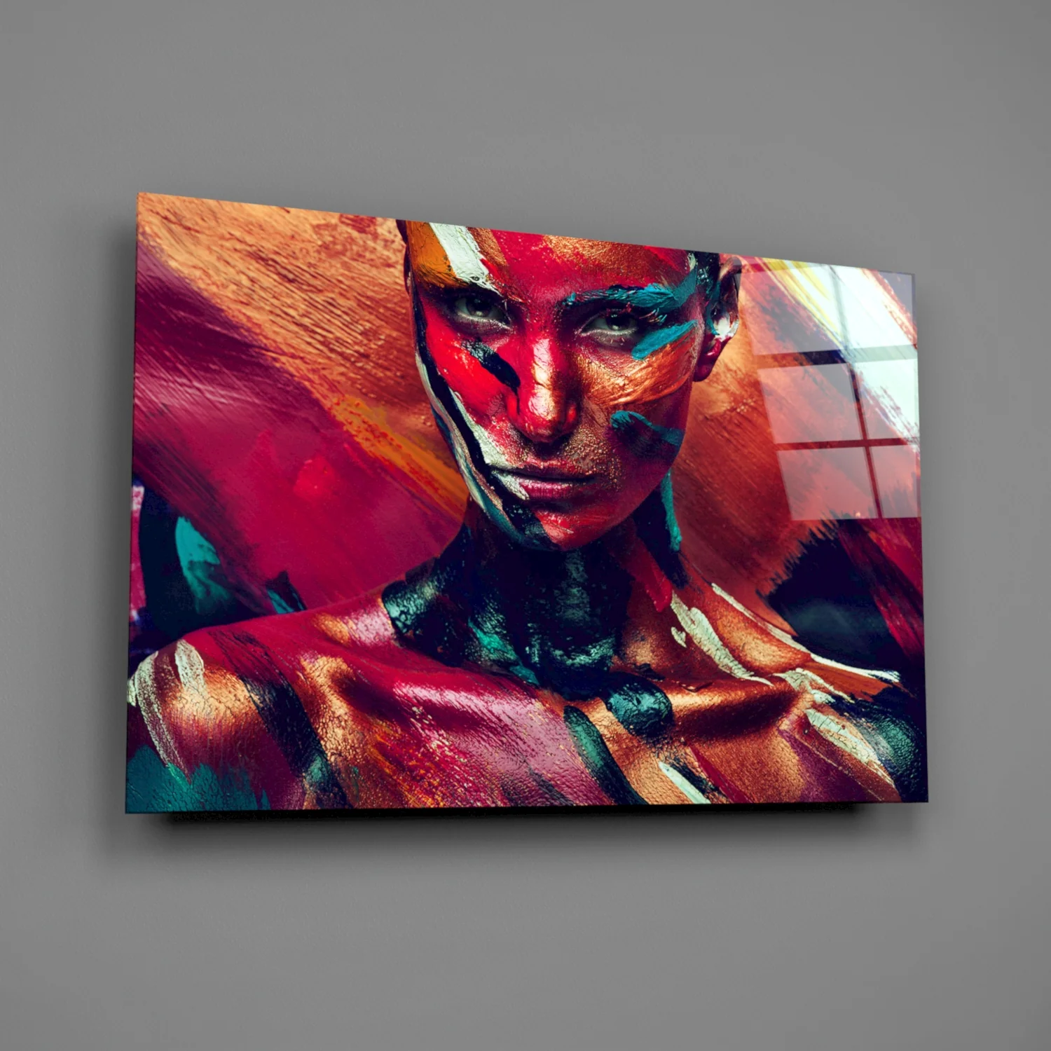Female Portrait 5 Glass Wall Arts - Image 2