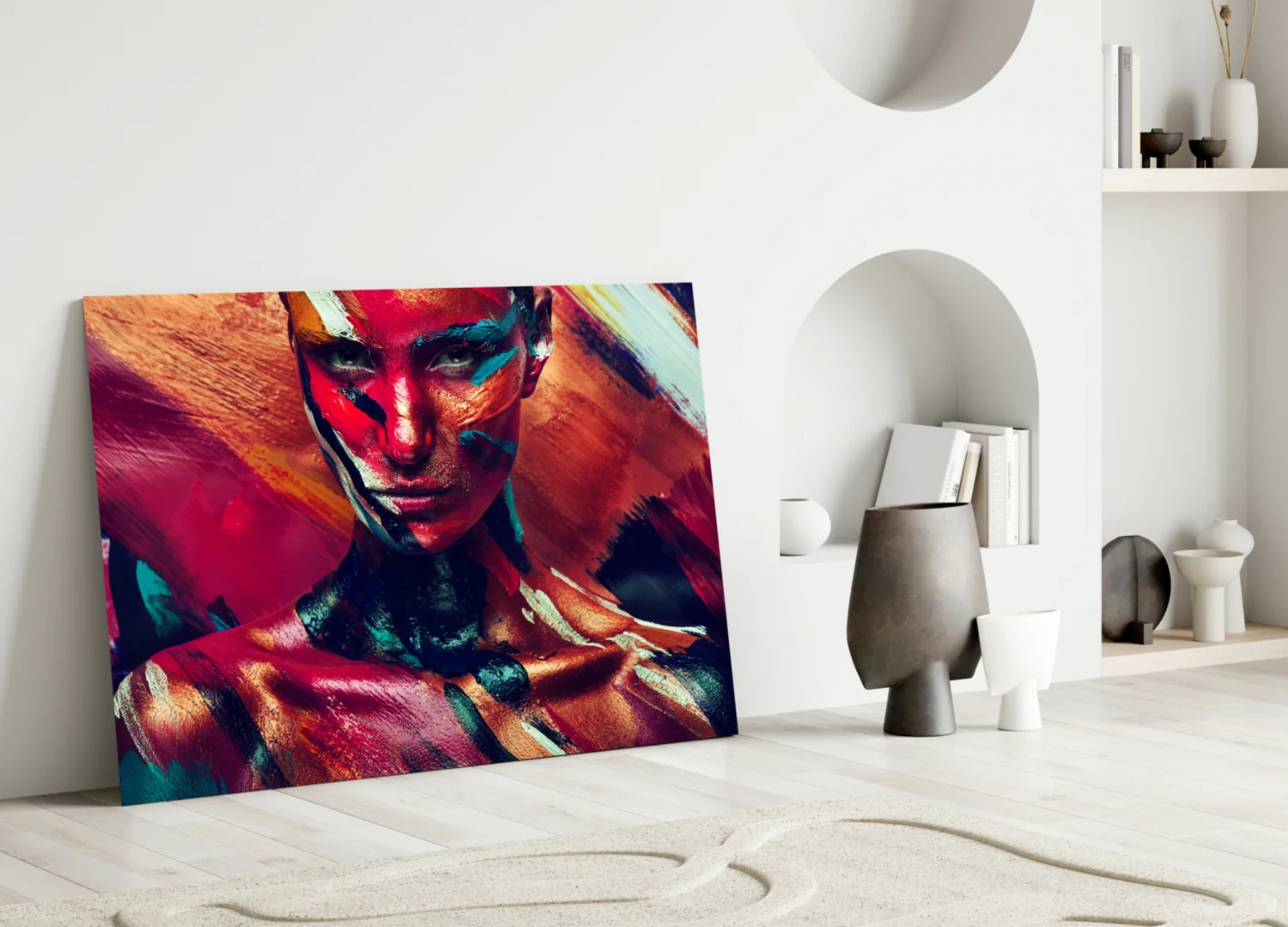 Female Portrait 5 Glass Wall Arts - Image 3