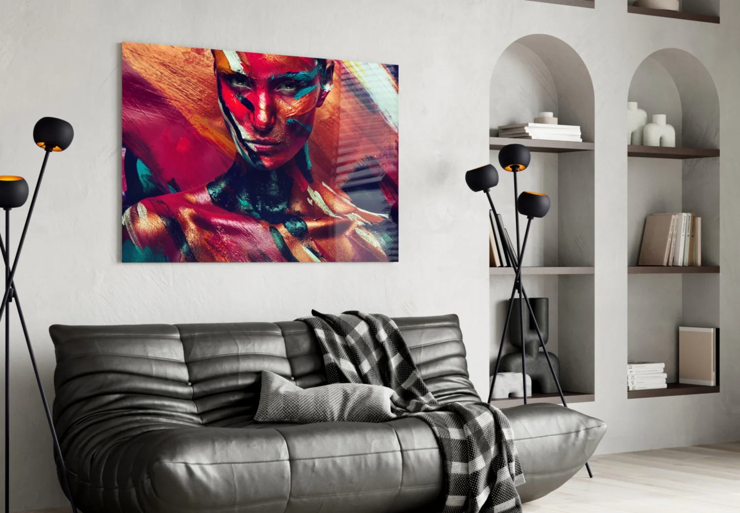 Female Portrait 5 Glass Wall Arts - Image 4