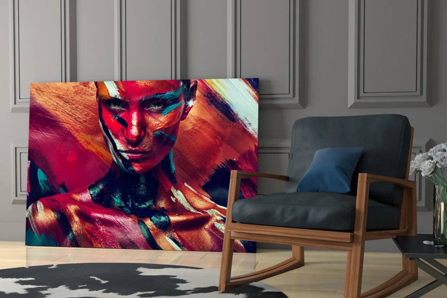 Female Portrait 5 Glass Wall Arts - Image 6