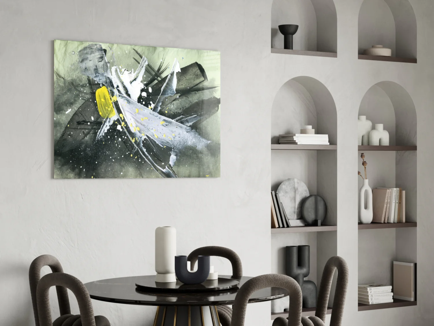 Abstract Glass Wall Art - Image 5