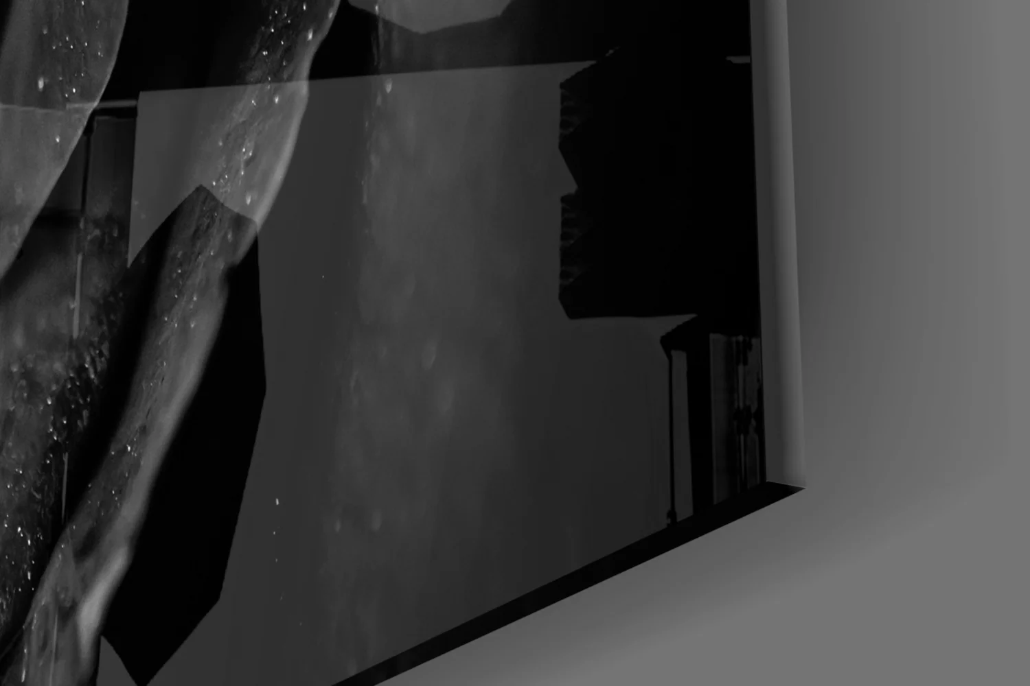 Black Rose Glass Wall Art - Image 7