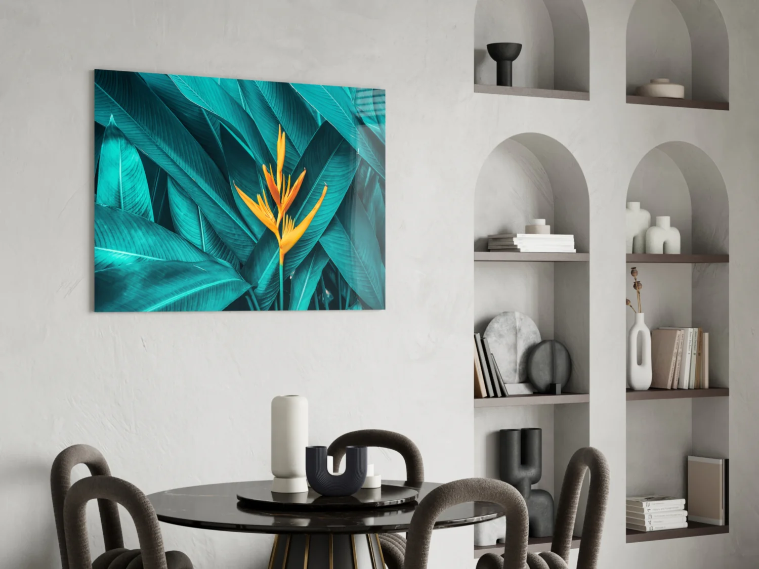 Tropical Leaf 3 Glass Wall Arts - Image 5