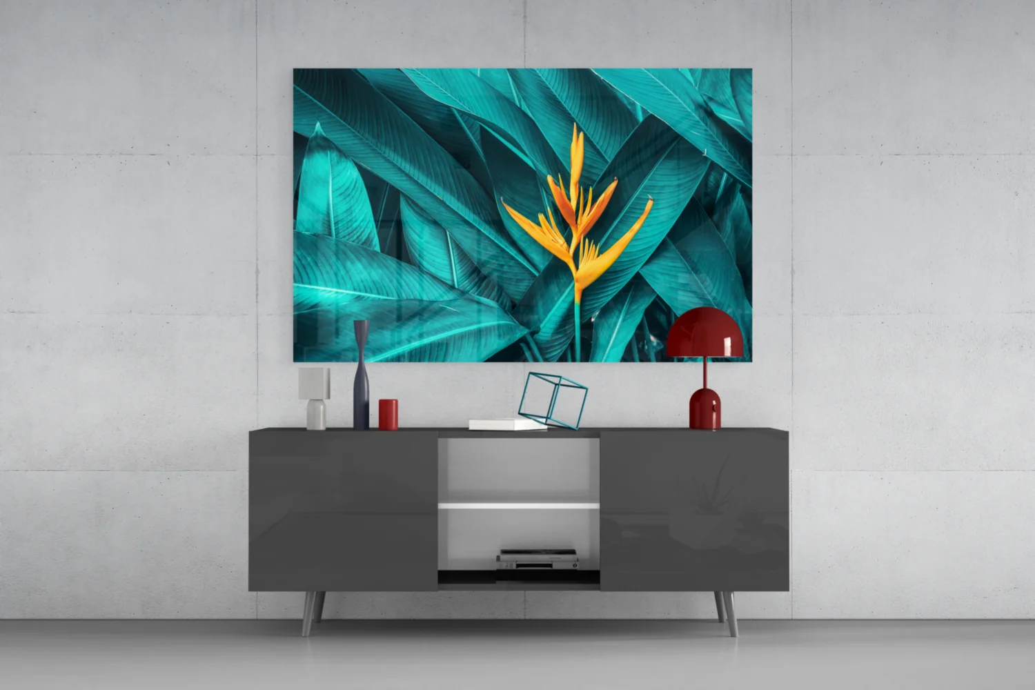 Tropical Leaf 3 Glass Wall Arts - Image 8