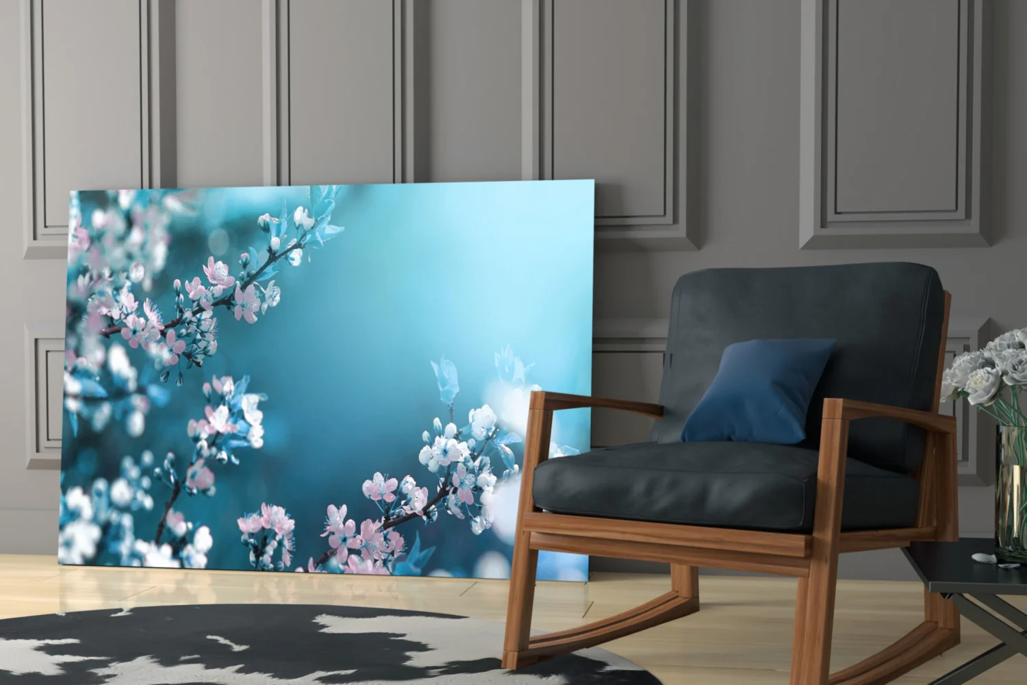 Spring Flowers Glass Wall Art - Image 6