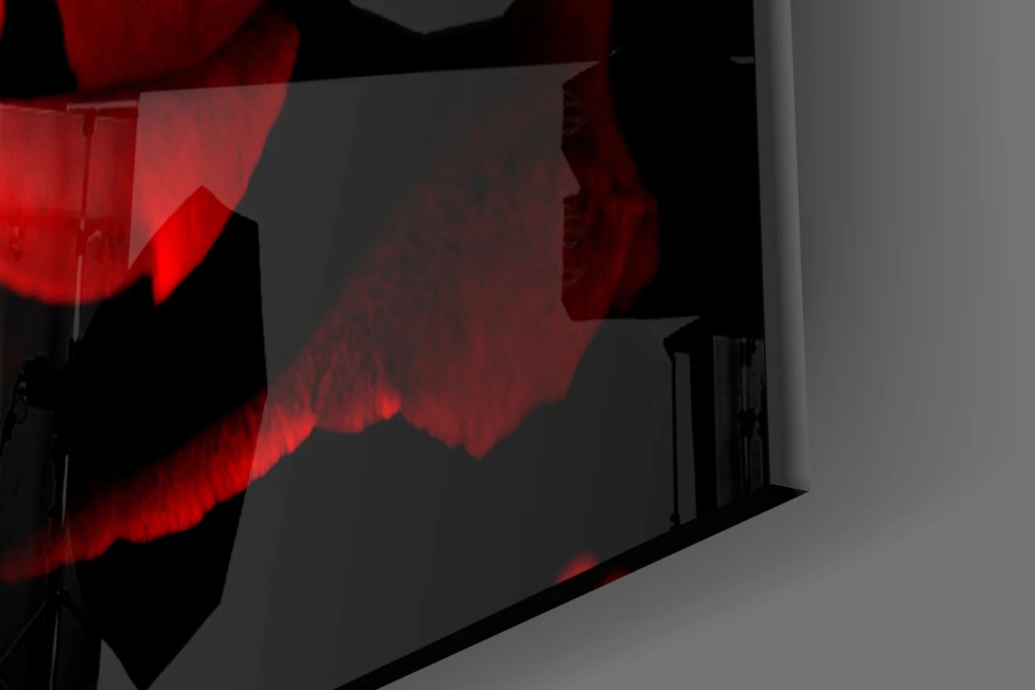 Red Rose Glass Wall Art - Image 7