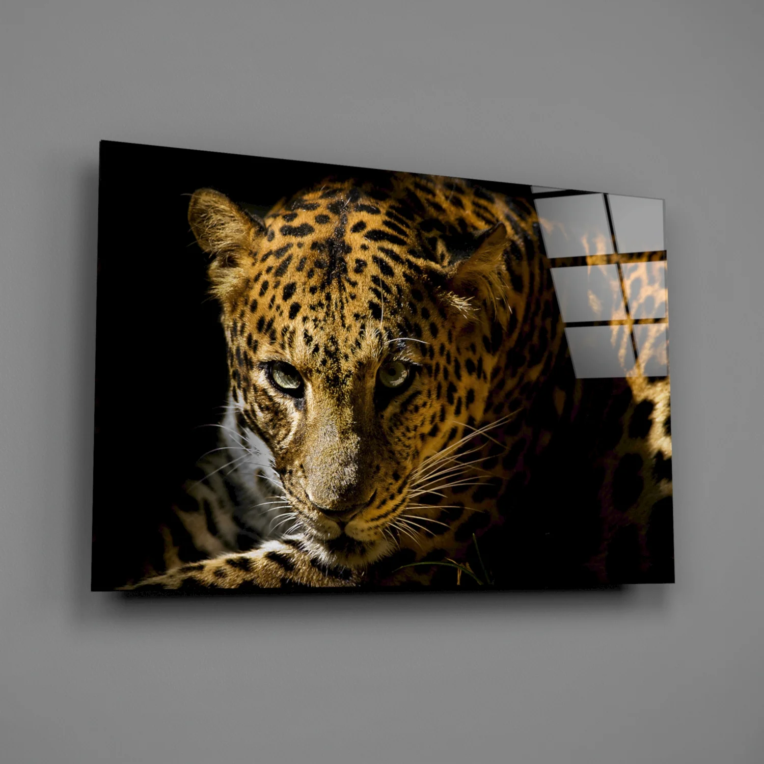 Leopar Glass Wall Art - Image 2