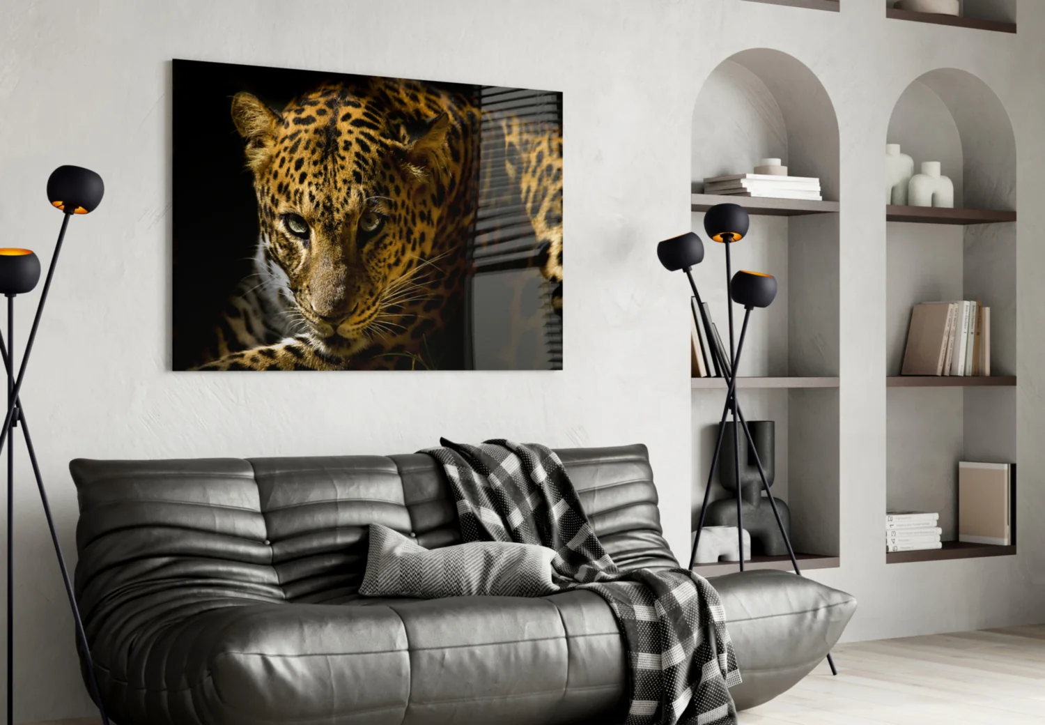 Leopar Glass Wall Art - Image 4