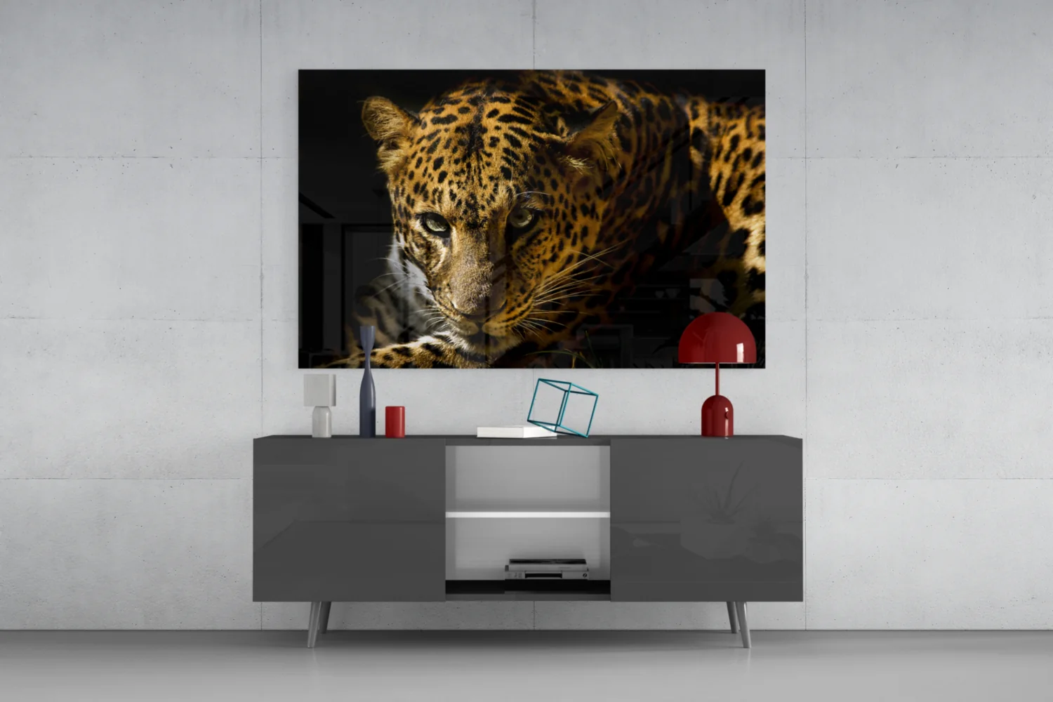 Leopar Glass Wall Art - Image 8