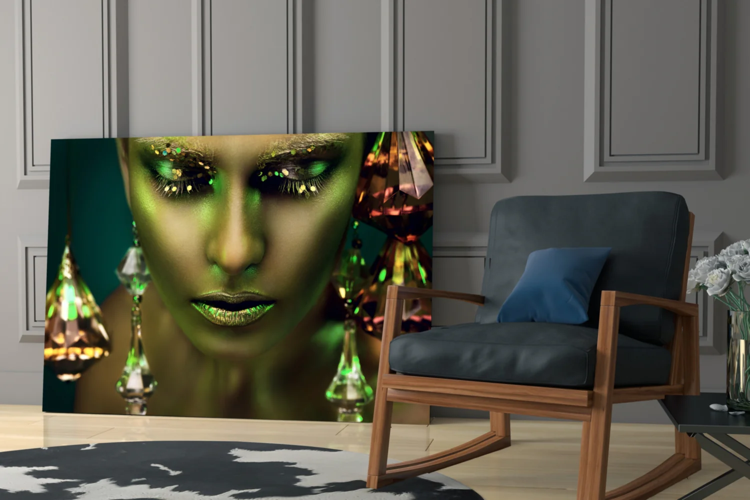 Woman Glass Wall Art - Image 6
