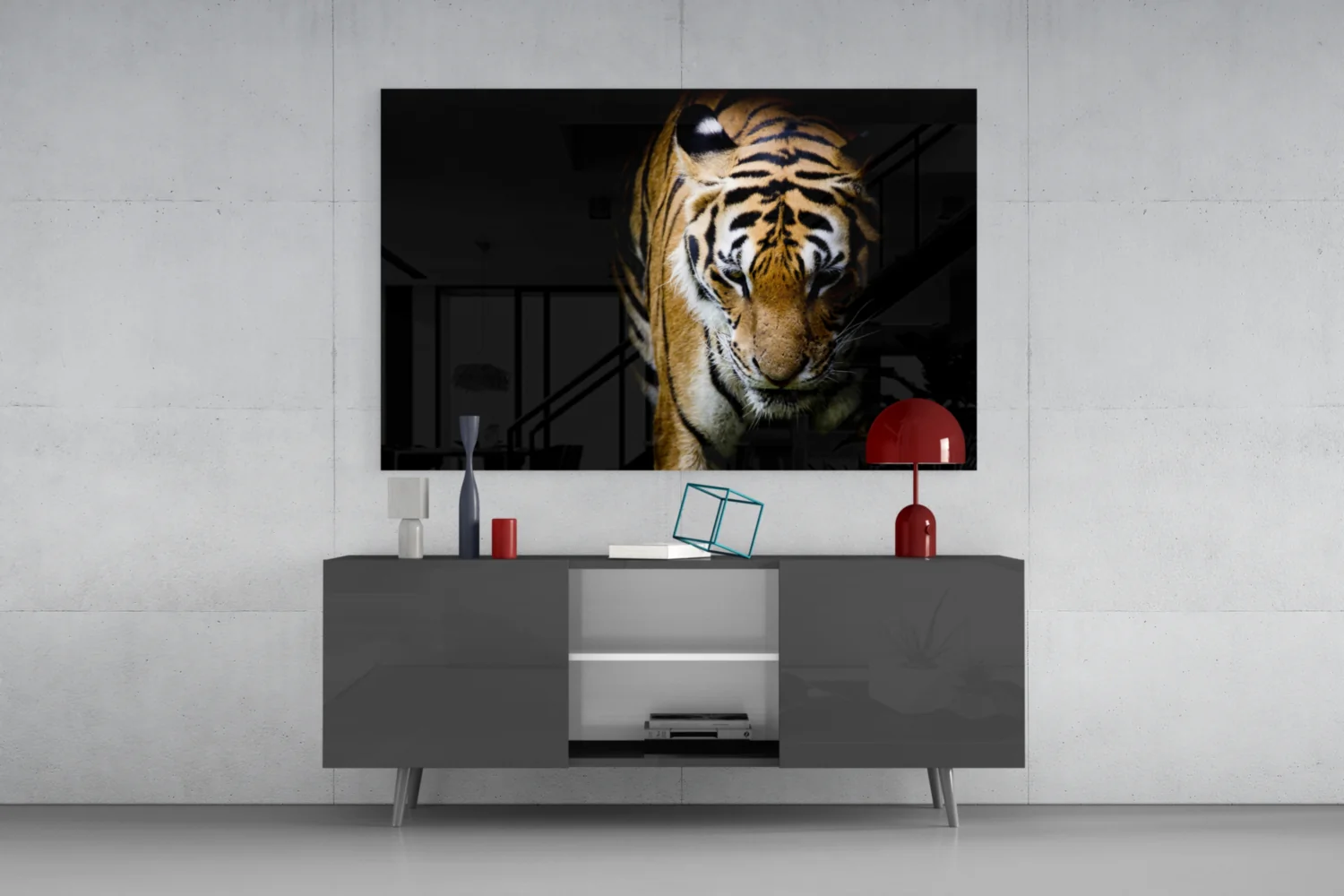 Tiger Glass Wall Art - Image 8