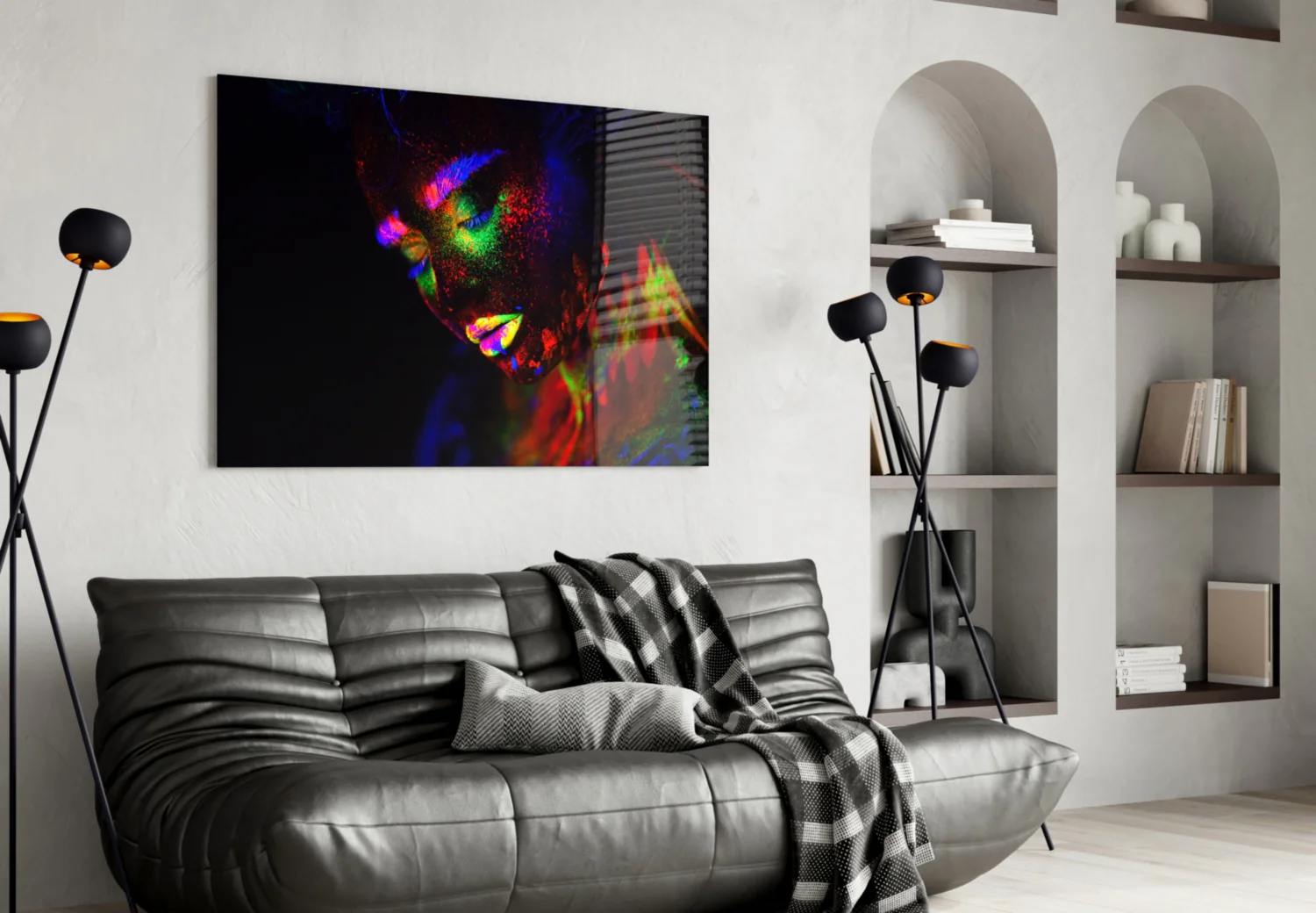 Female Portrait 30 Glass Wall Art - Image 4