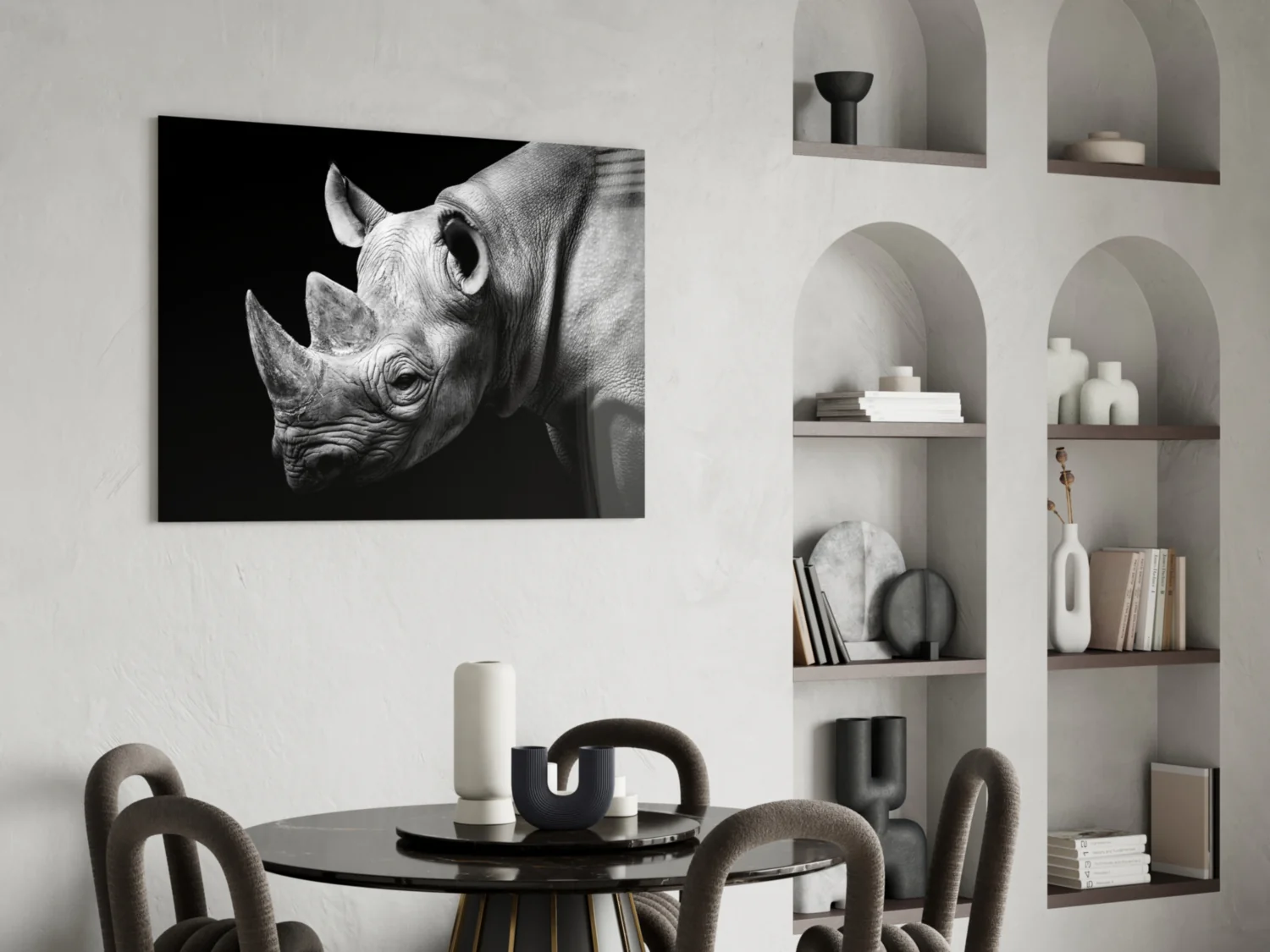 Rhino Glass Wall Art - Image 5