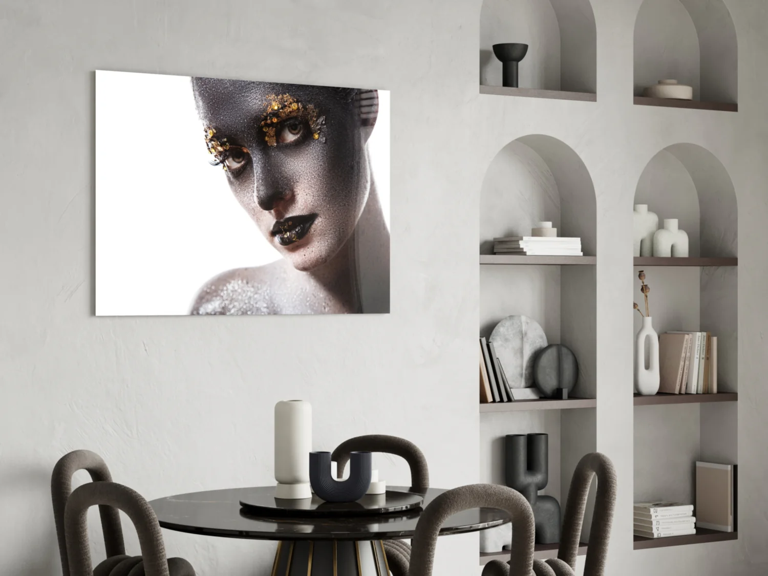 Female Portrait 34 Glass Wall Art - Image 5