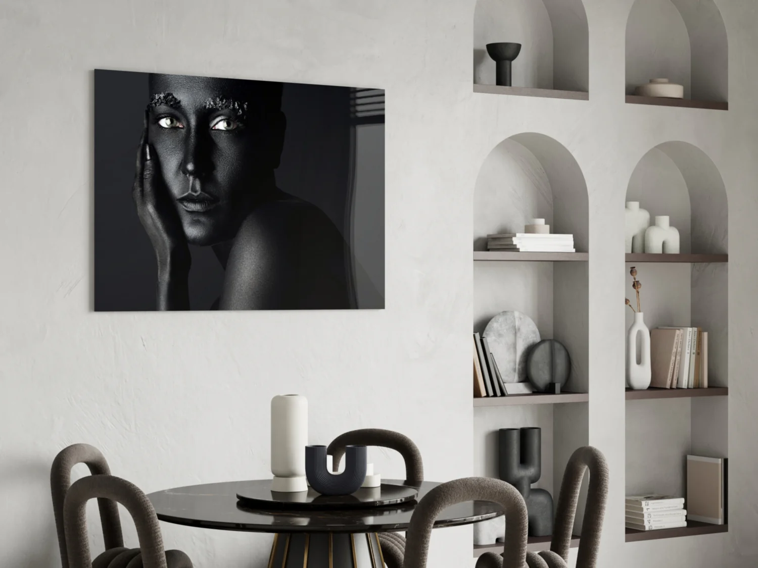 Woman Portrait 37 Glass Wall Art - Image 5
