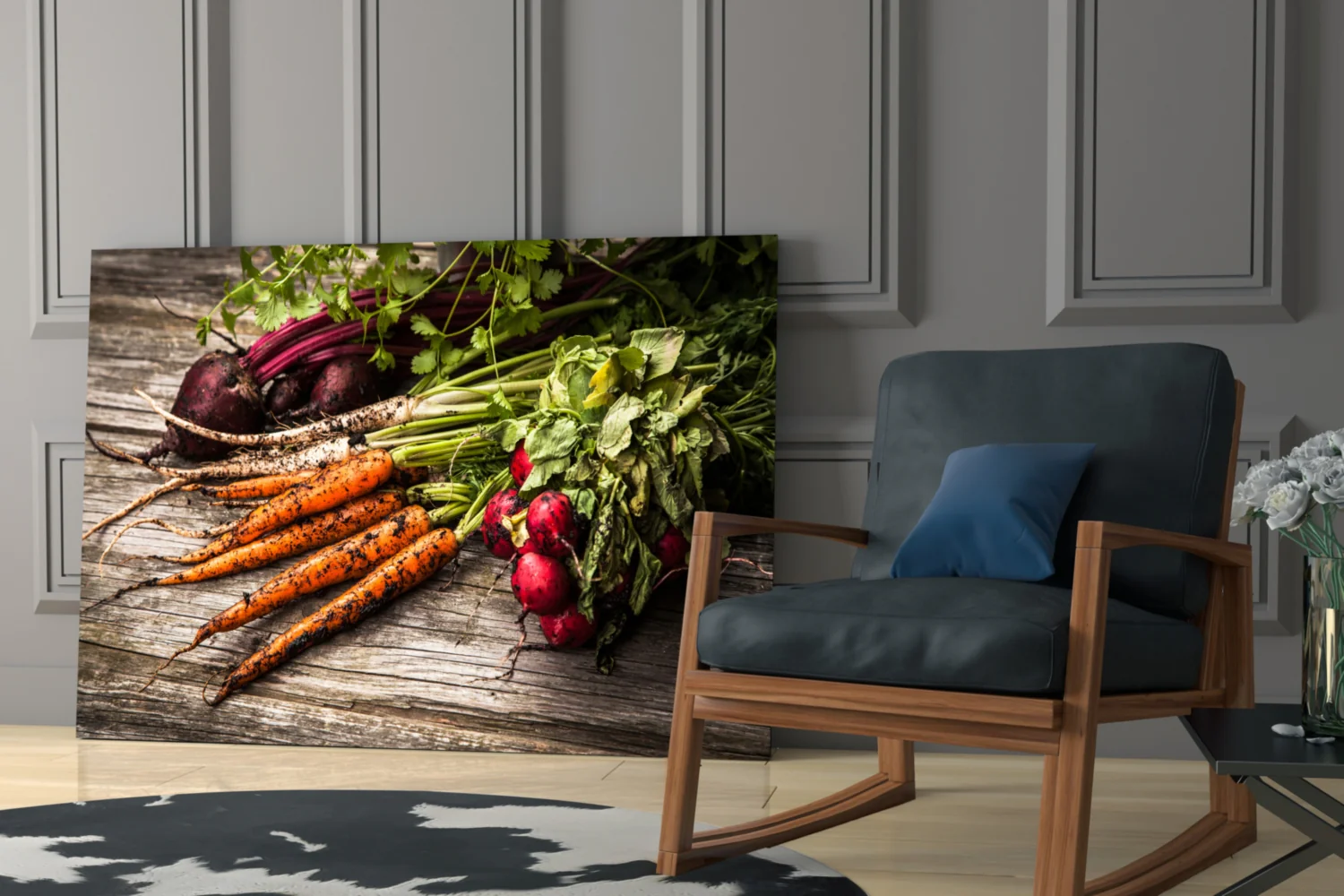 Carrot and Radish Glass Wall Art - Image 6