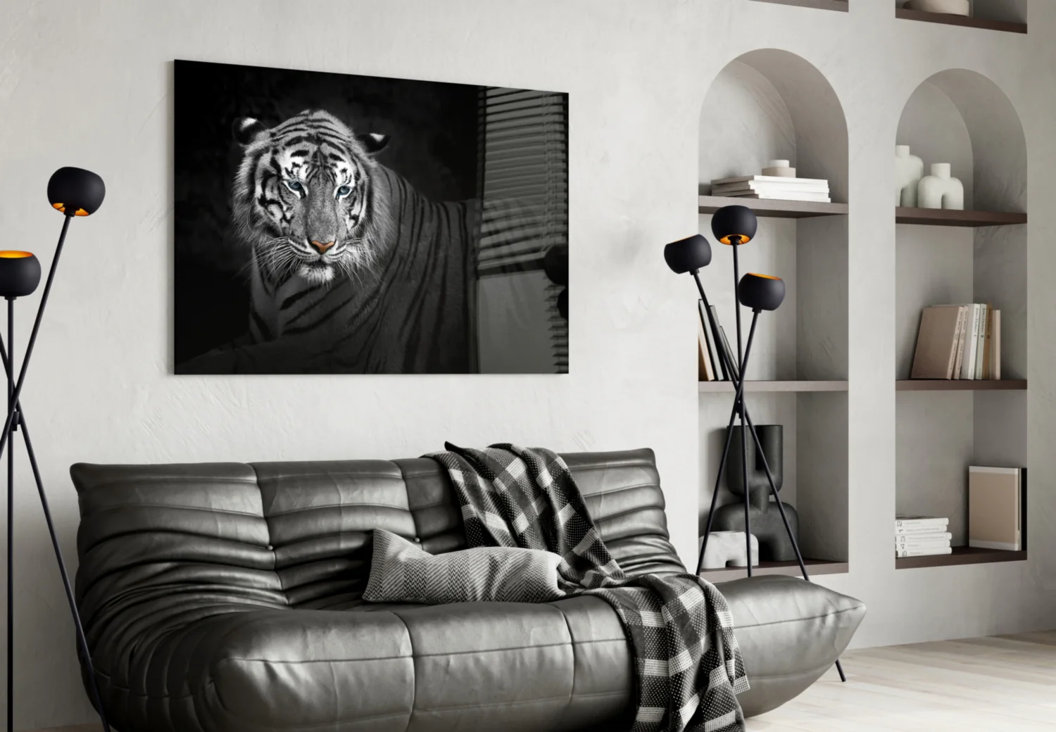 Tiger Glass Wall Art - Image 4