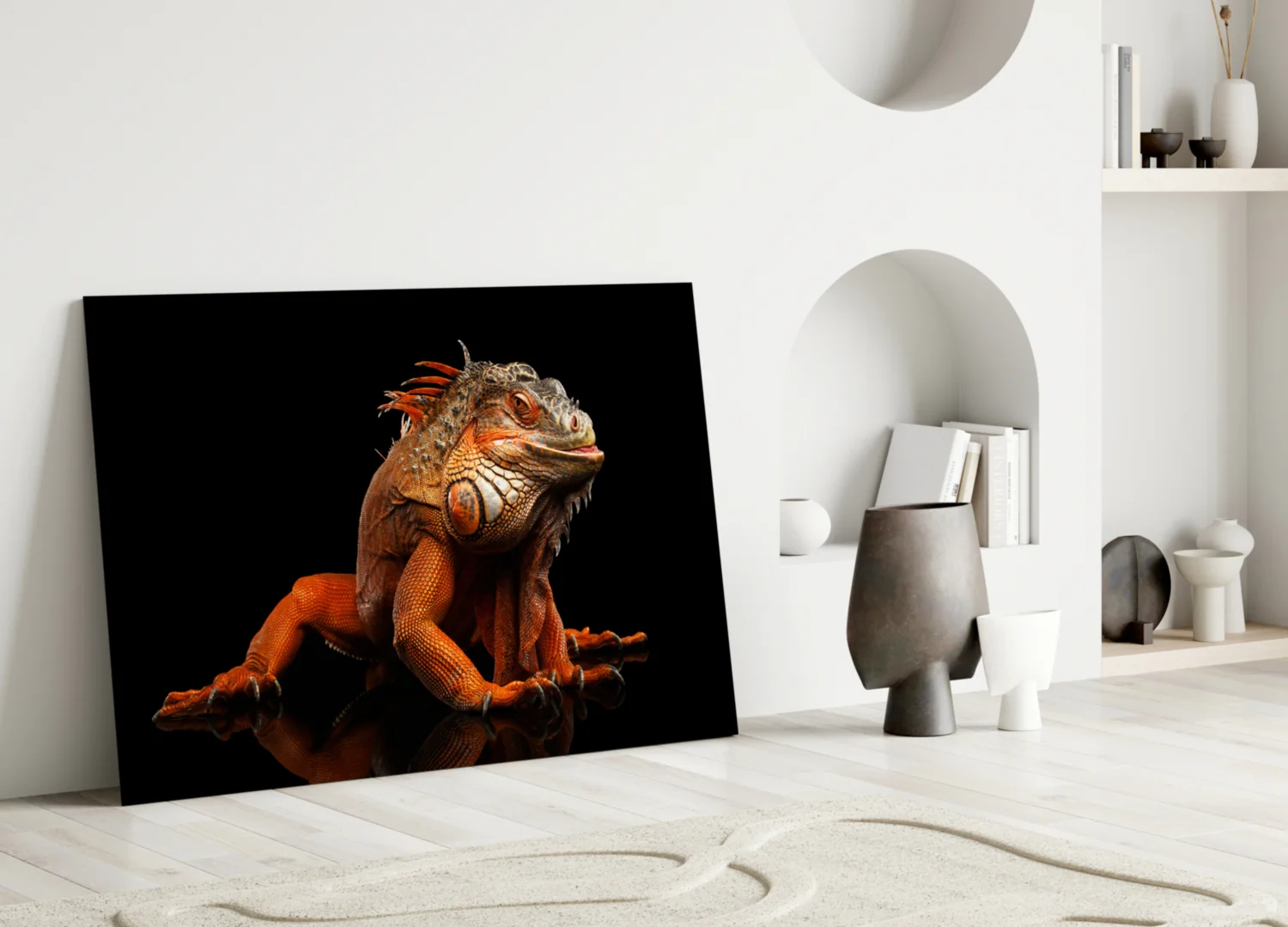 Komodo Dragon Glass Wall Art - Image 3