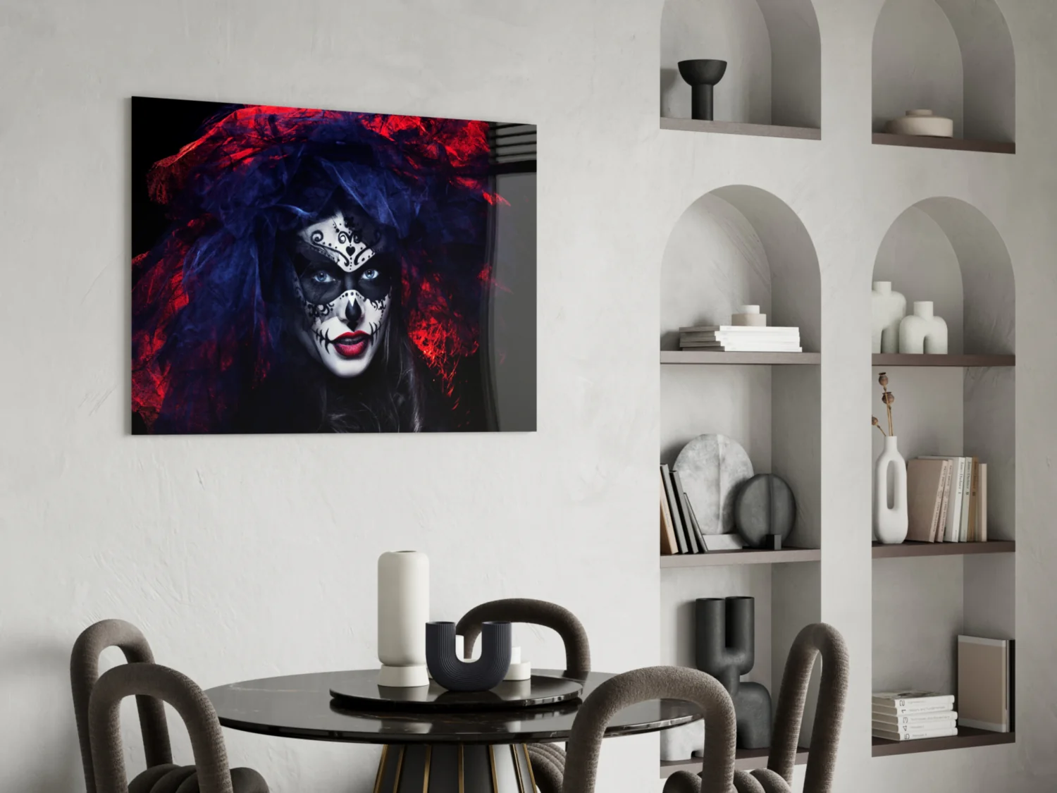 Woman Portrait 41 Glass Wall Art - Image 5
