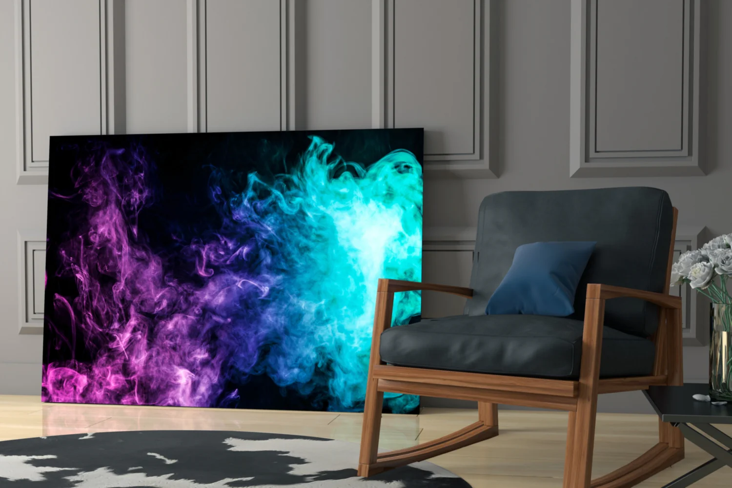 Colored Smoke Glass Wall Art - Image 6