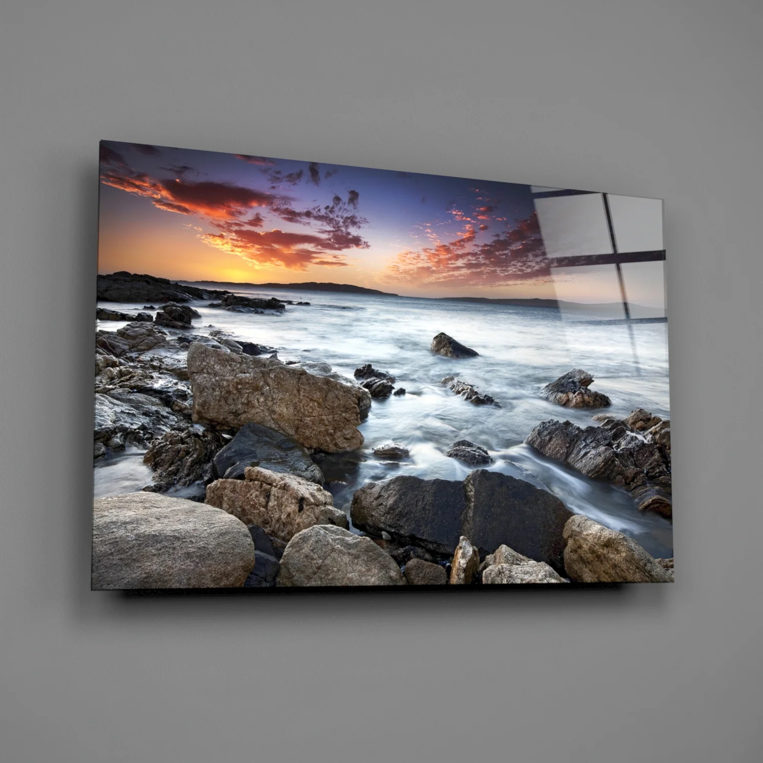 Sea Landscape Glass Wall Art - Image 2