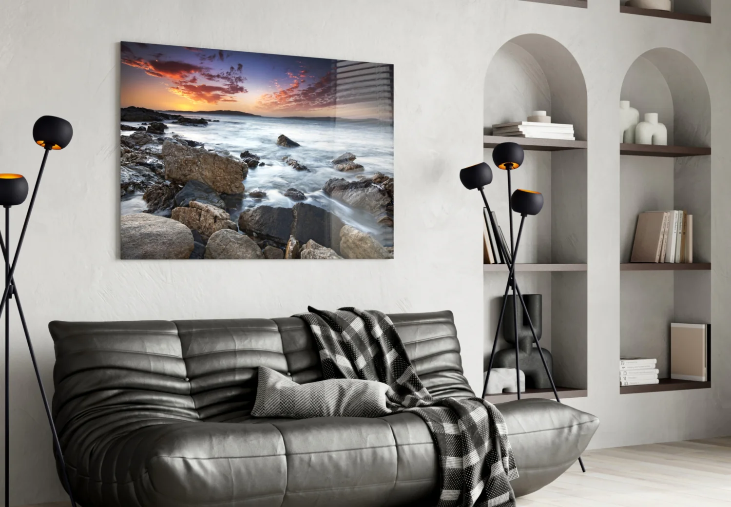 Sea Landscape Glass Wall Art - Image 4
