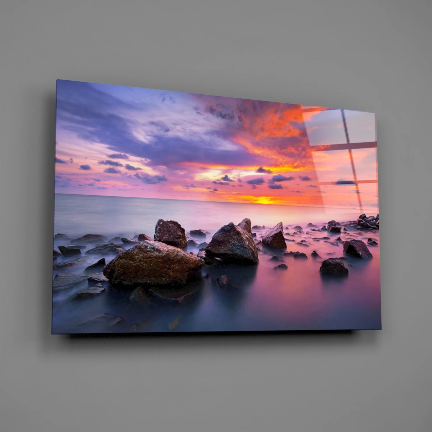 Sunset at Sea Glass Wall Art - Image 2