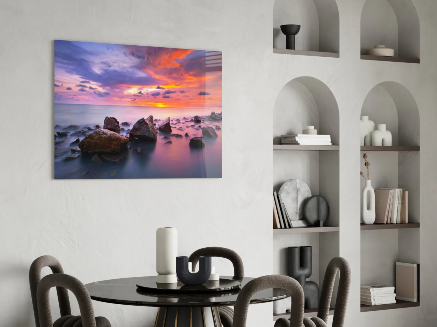 Sunset at Sea Glass Wall Art - Image 5