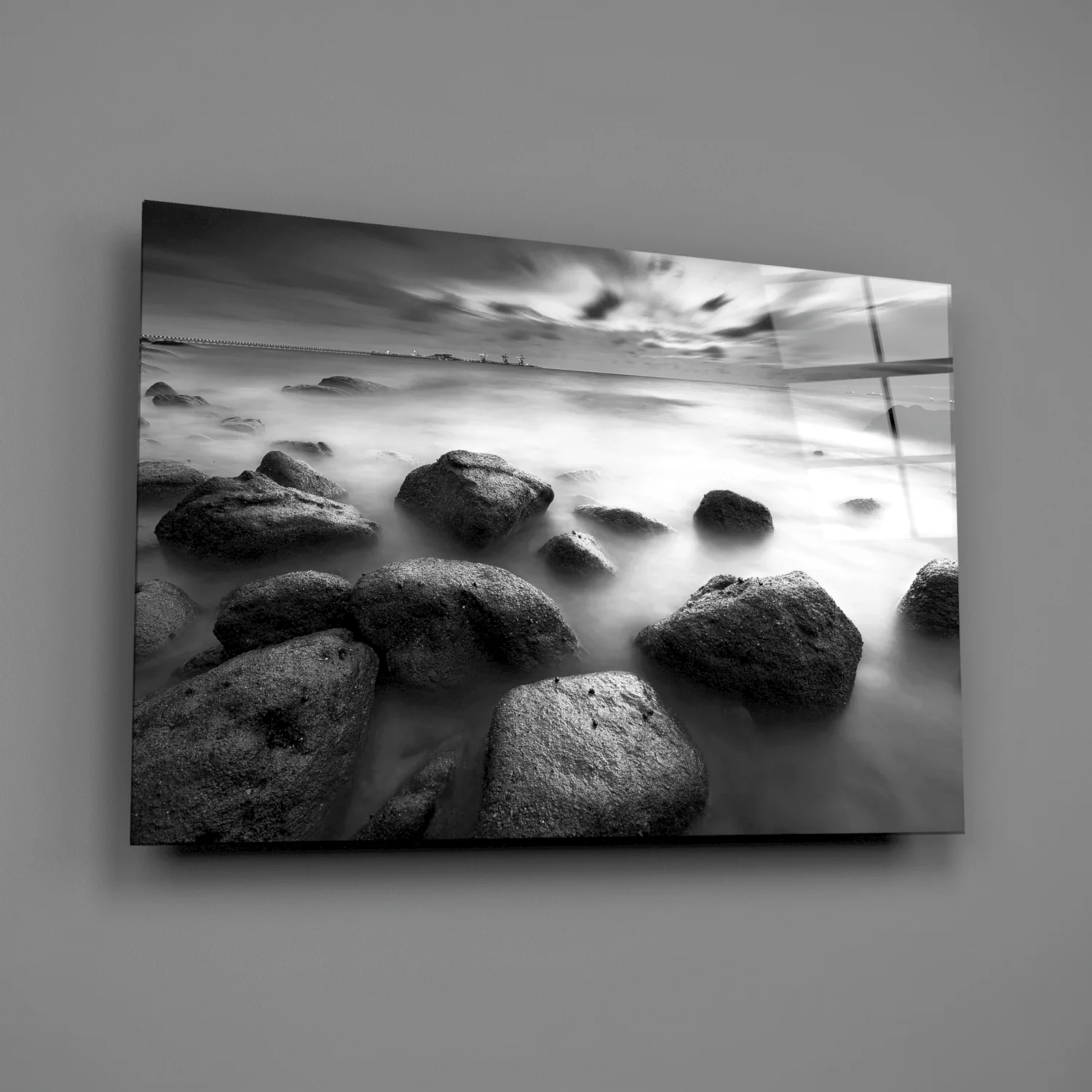 Cliffs Glass Wall Art - Image 2