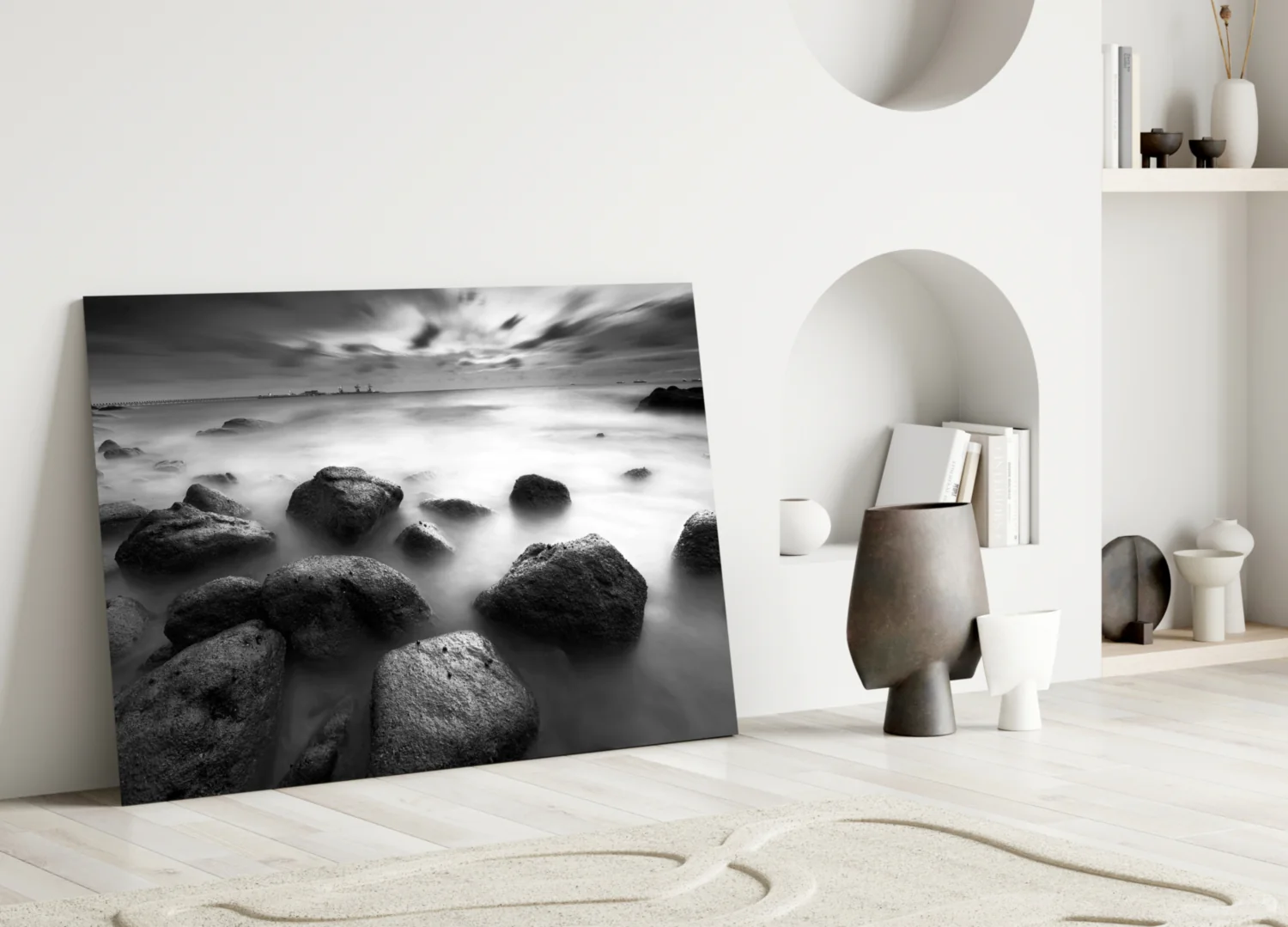 Cliffs Glass Wall Art - Image 3