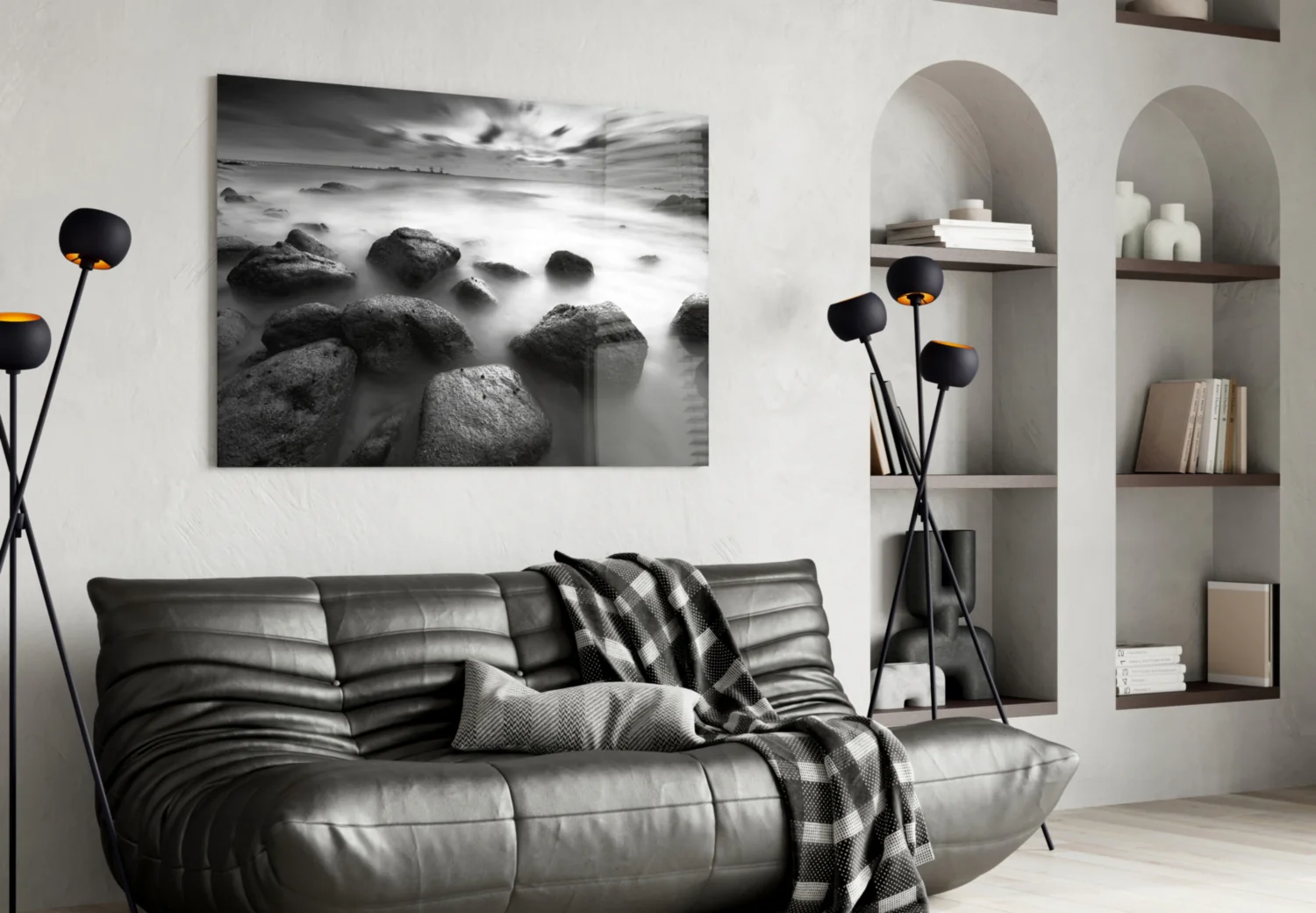Cliffs Glass Wall Art - Image 4