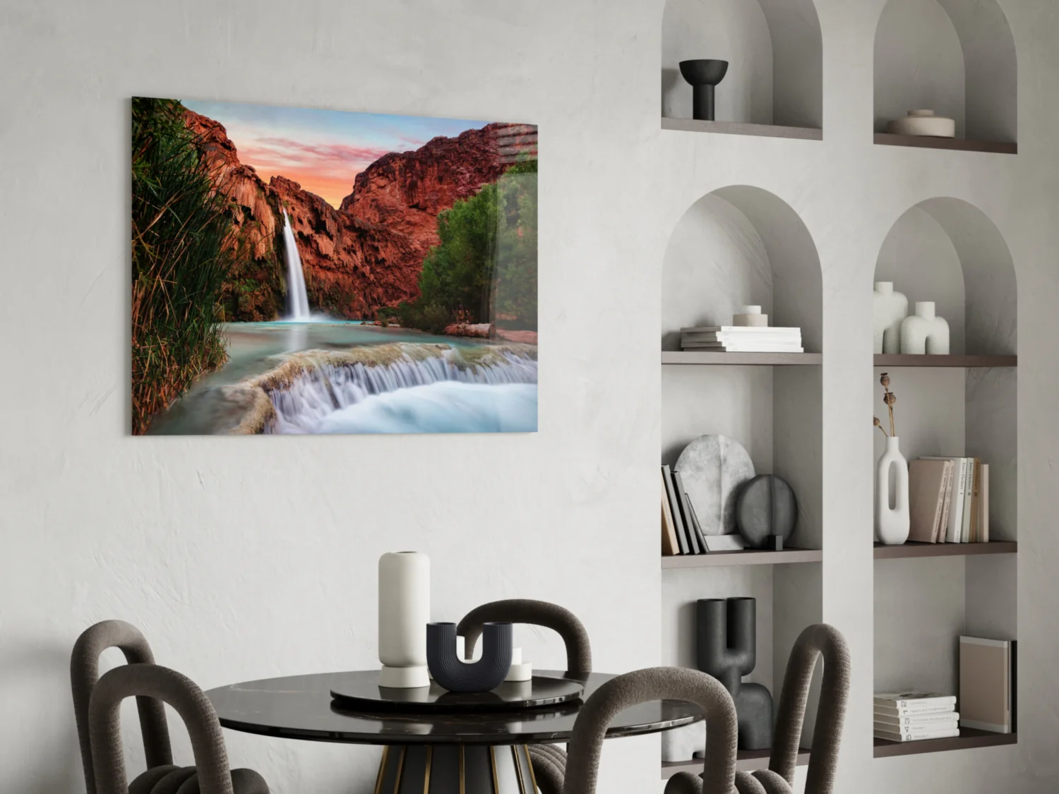 Waterfall Glass Wall Art - Image 5