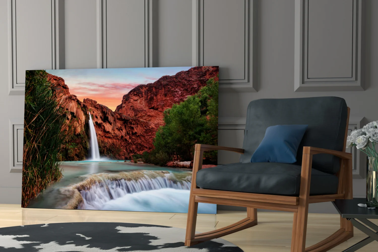 Waterfall Glass Wall Art - Image 6
