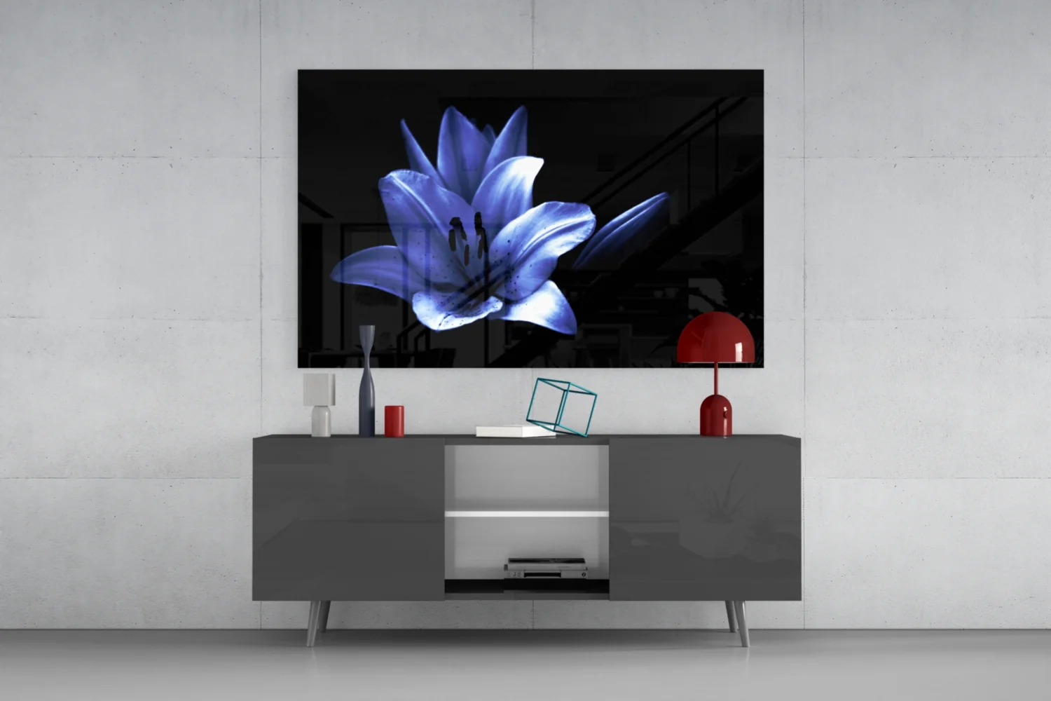 Purple Flower Glass Wall Art - Image 8