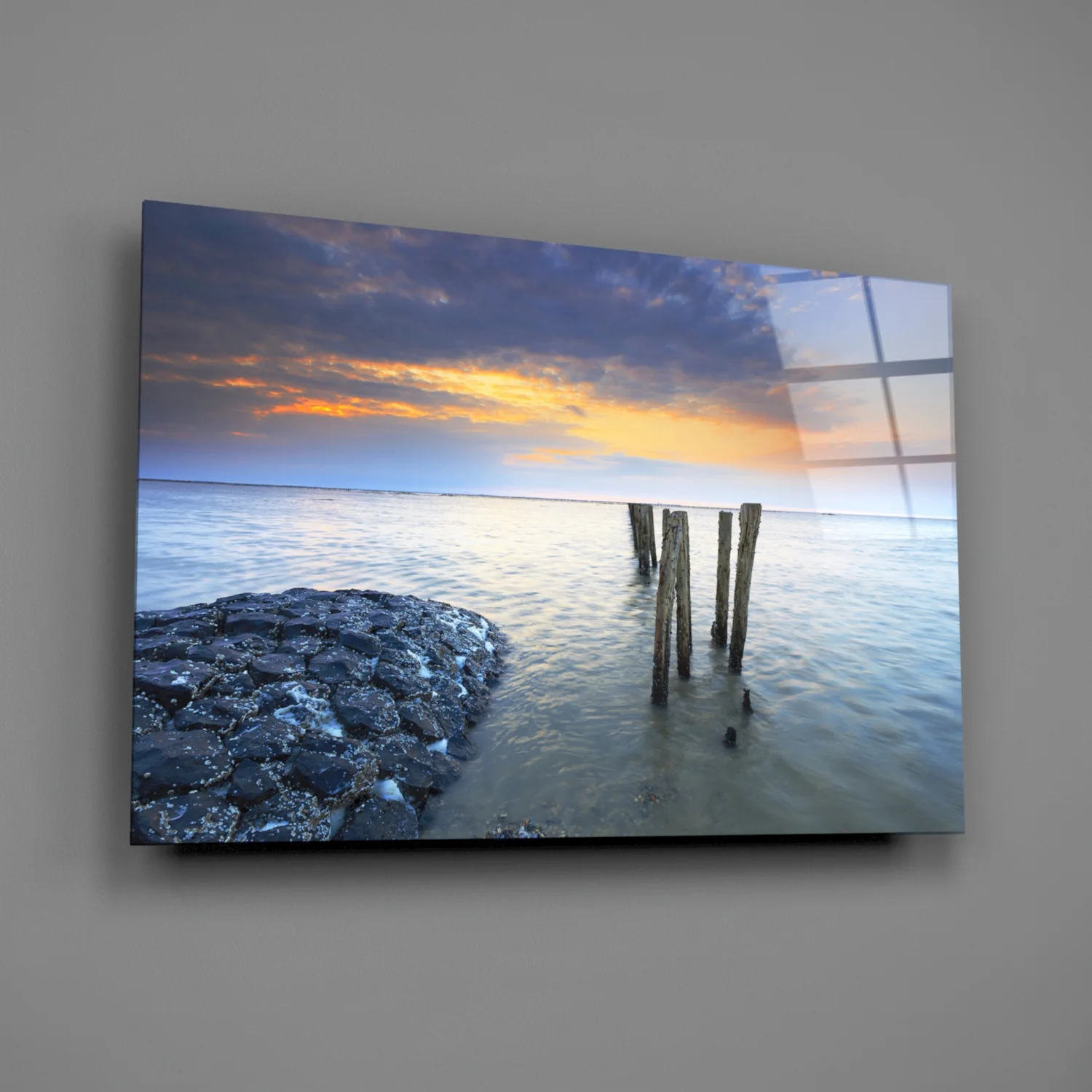 Sea Landscape Glass Wall Art - Image 2