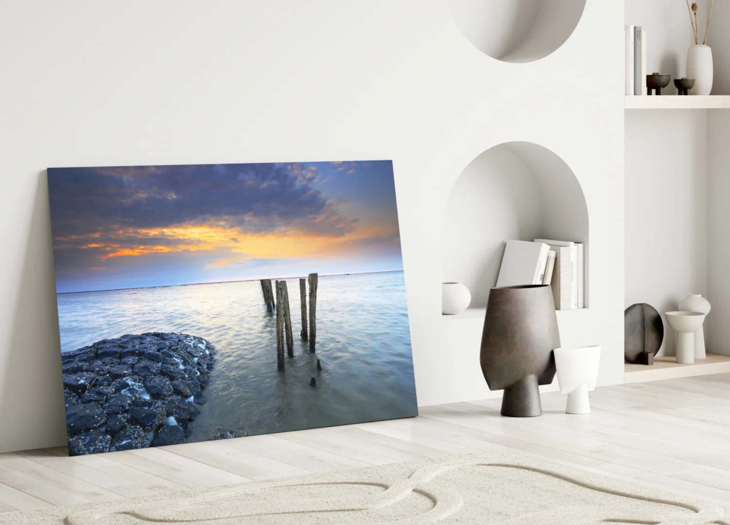 Sea Landscape Glass Wall Art - Image 3