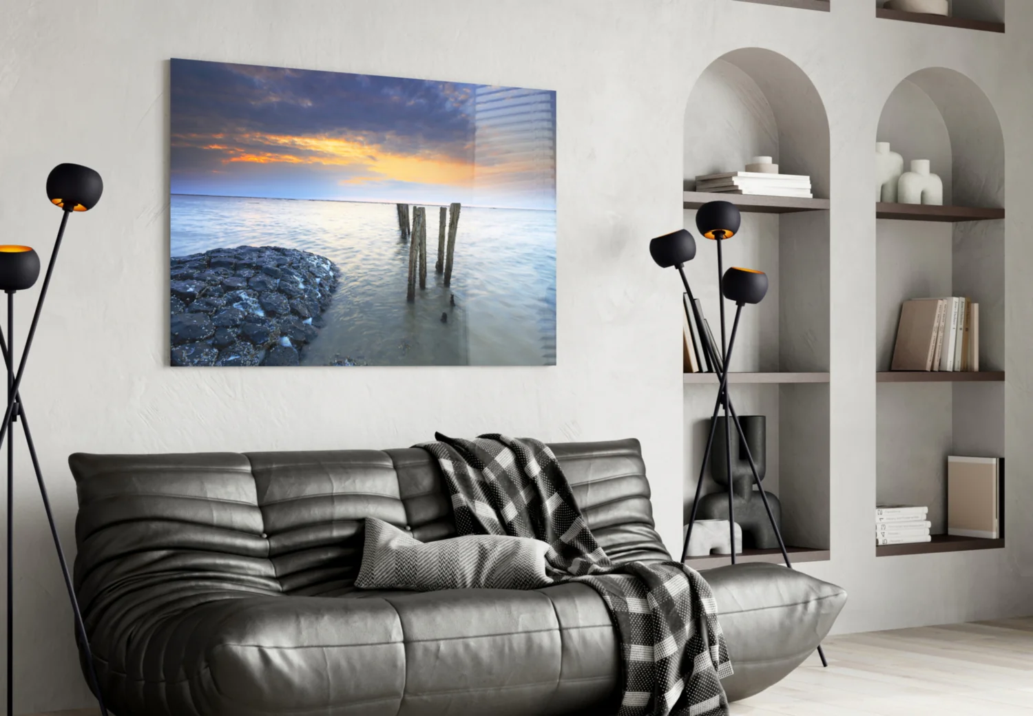 Sea Landscape Glass Wall Art - Image 4