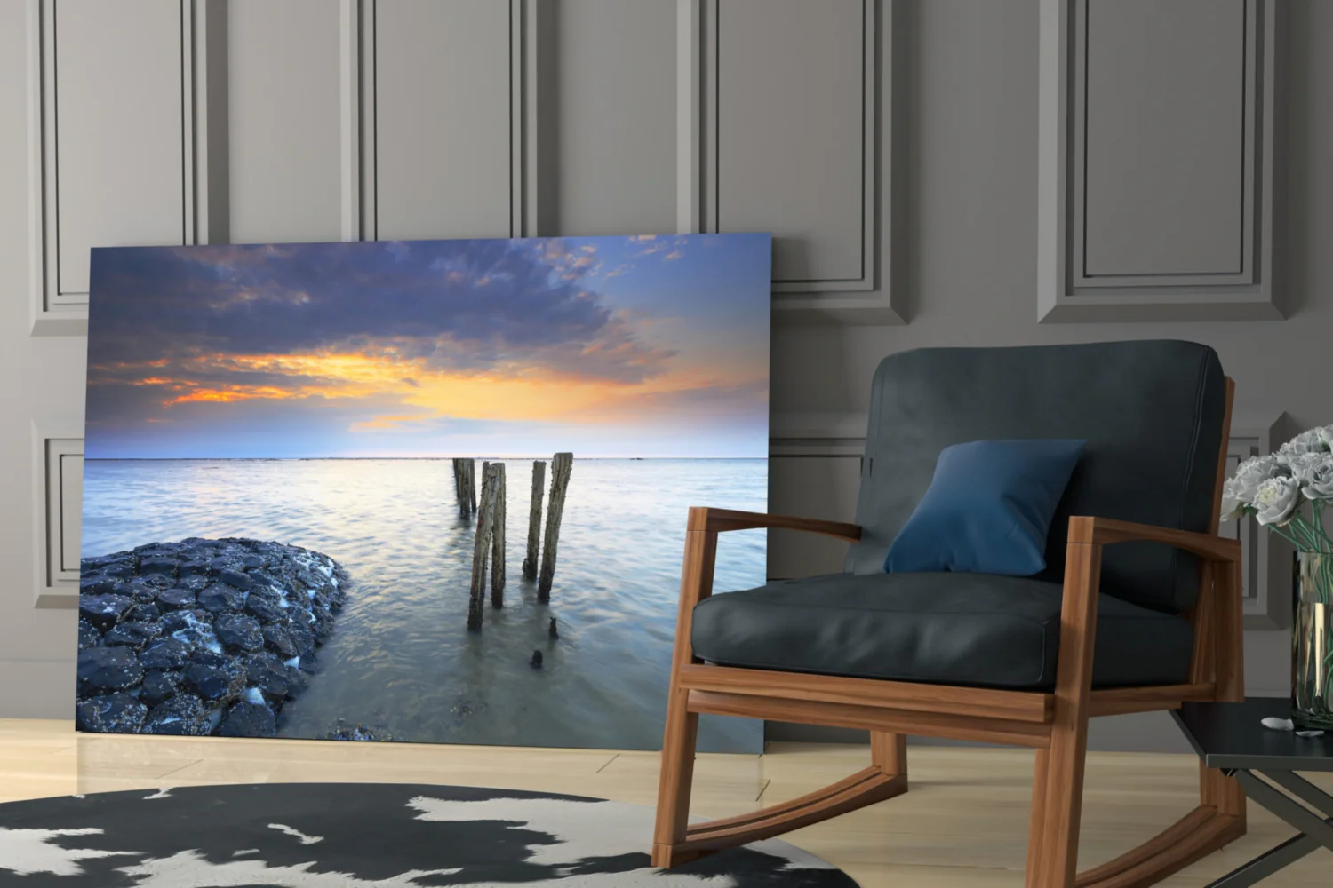 Sea Landscape Glass Wall Art - Image 6