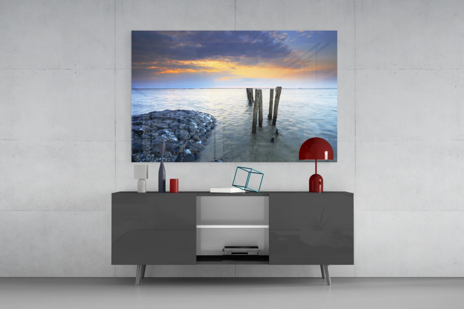 Sea Landscape Glass Wall Art - Image 8