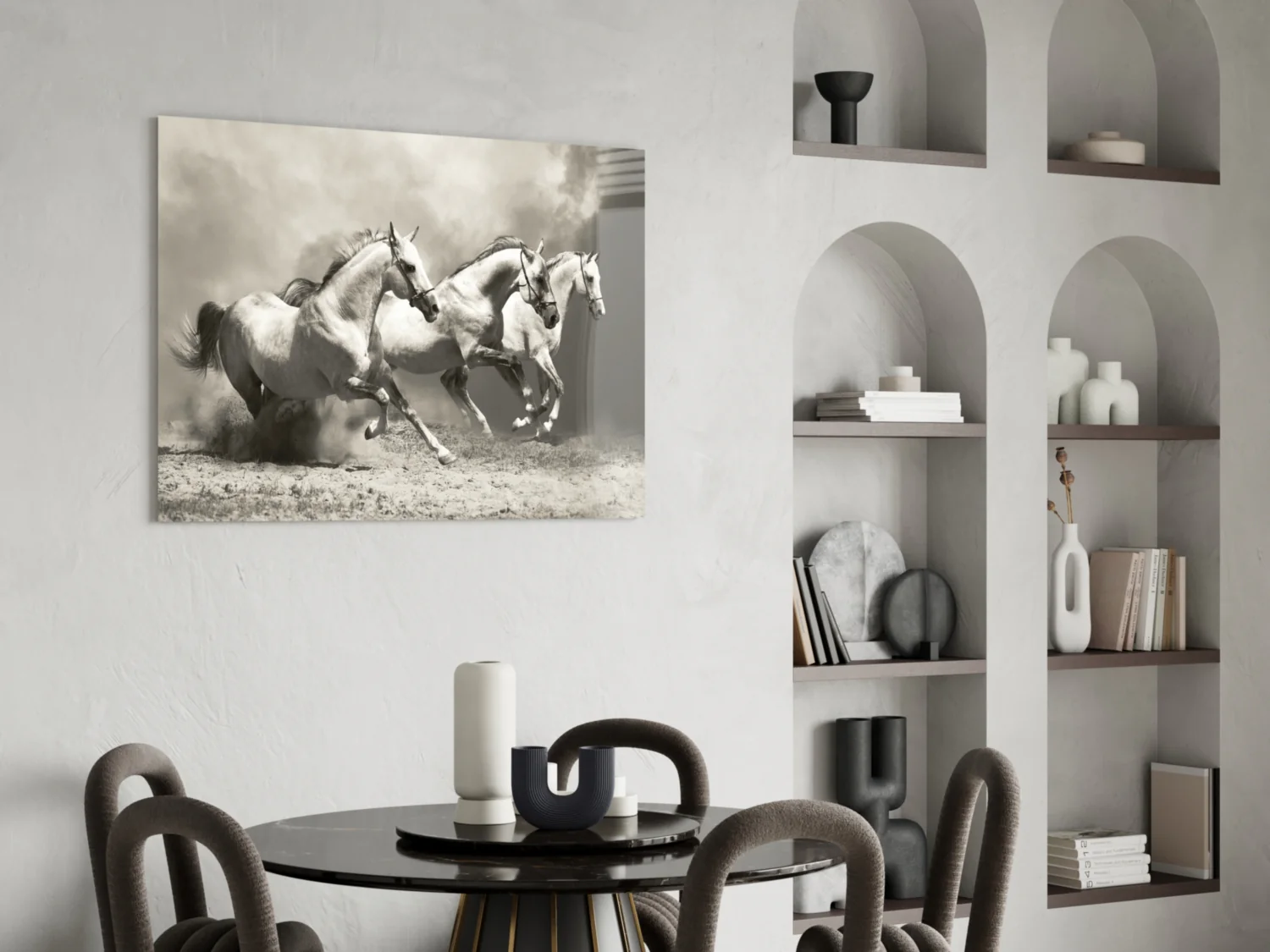 Running Horses Glass Wall Art - Image 5
