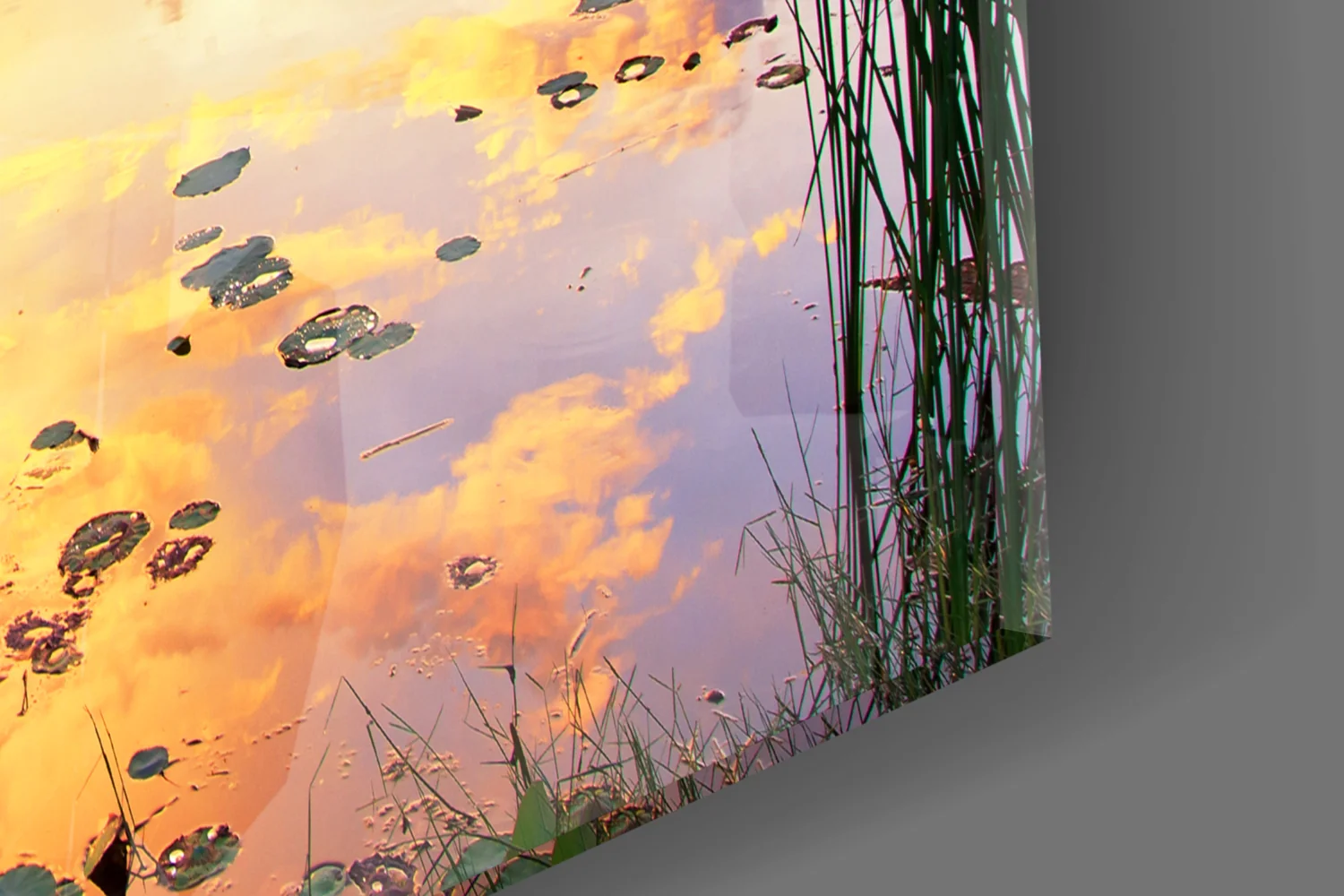Sunset on the Dock Glass Wall Art - Image 7