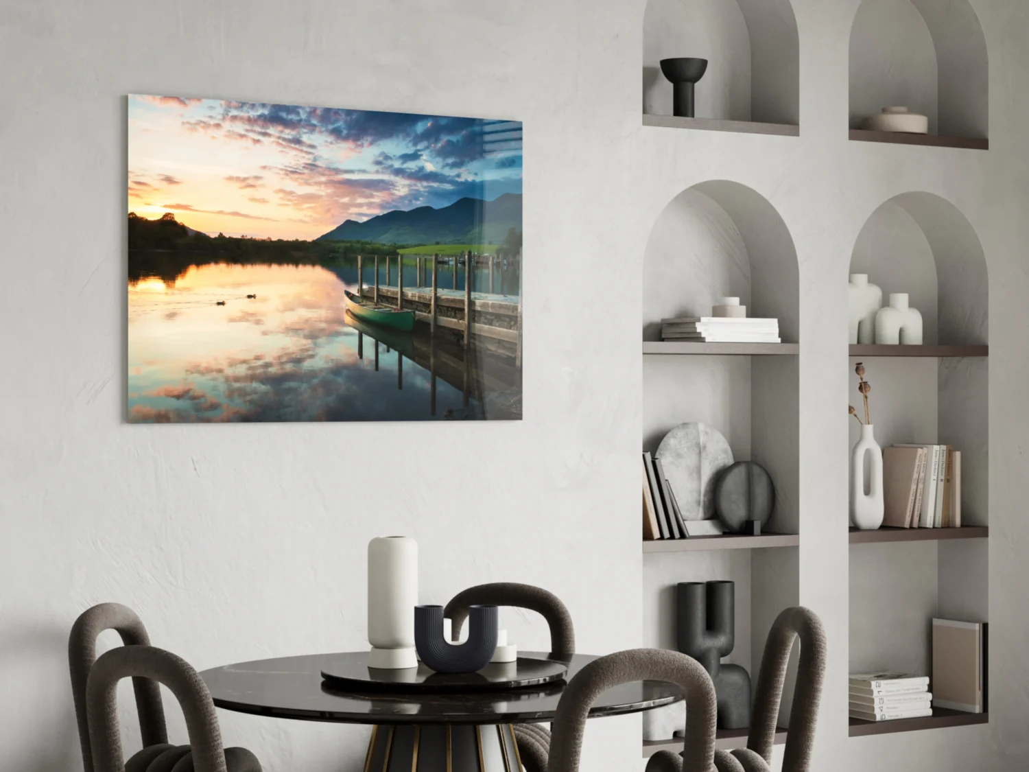 Lake Landscape Glass Wall Art - Image 5