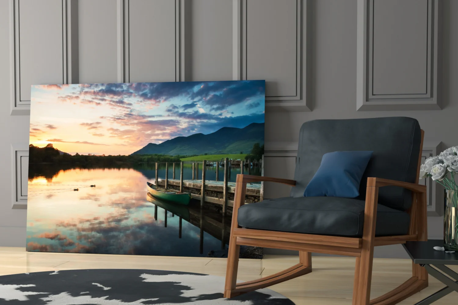 Lake Landscape Glass Wall Art - Image 6