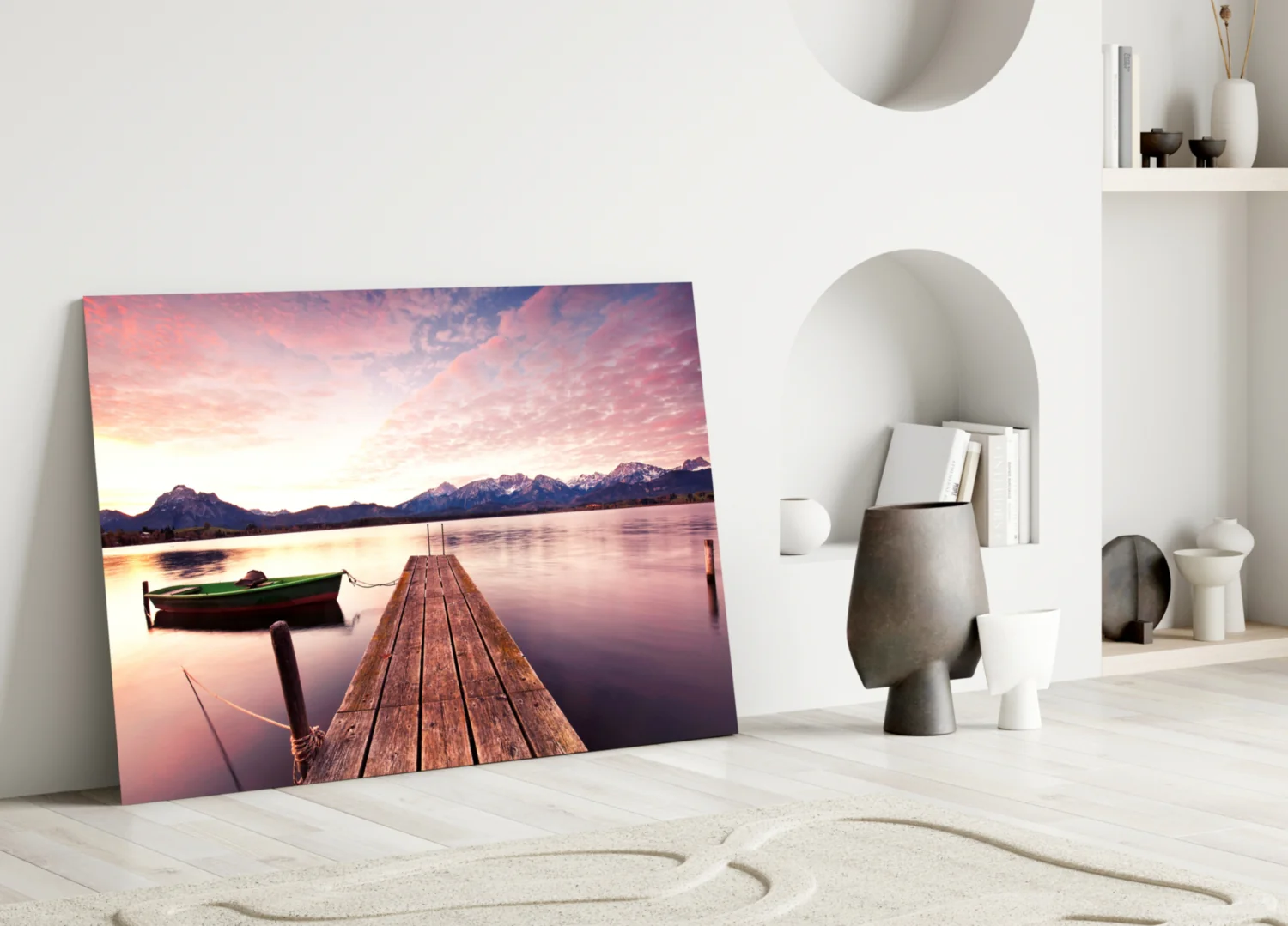 Sunset on the Beach Glass Wall Art - Image 3